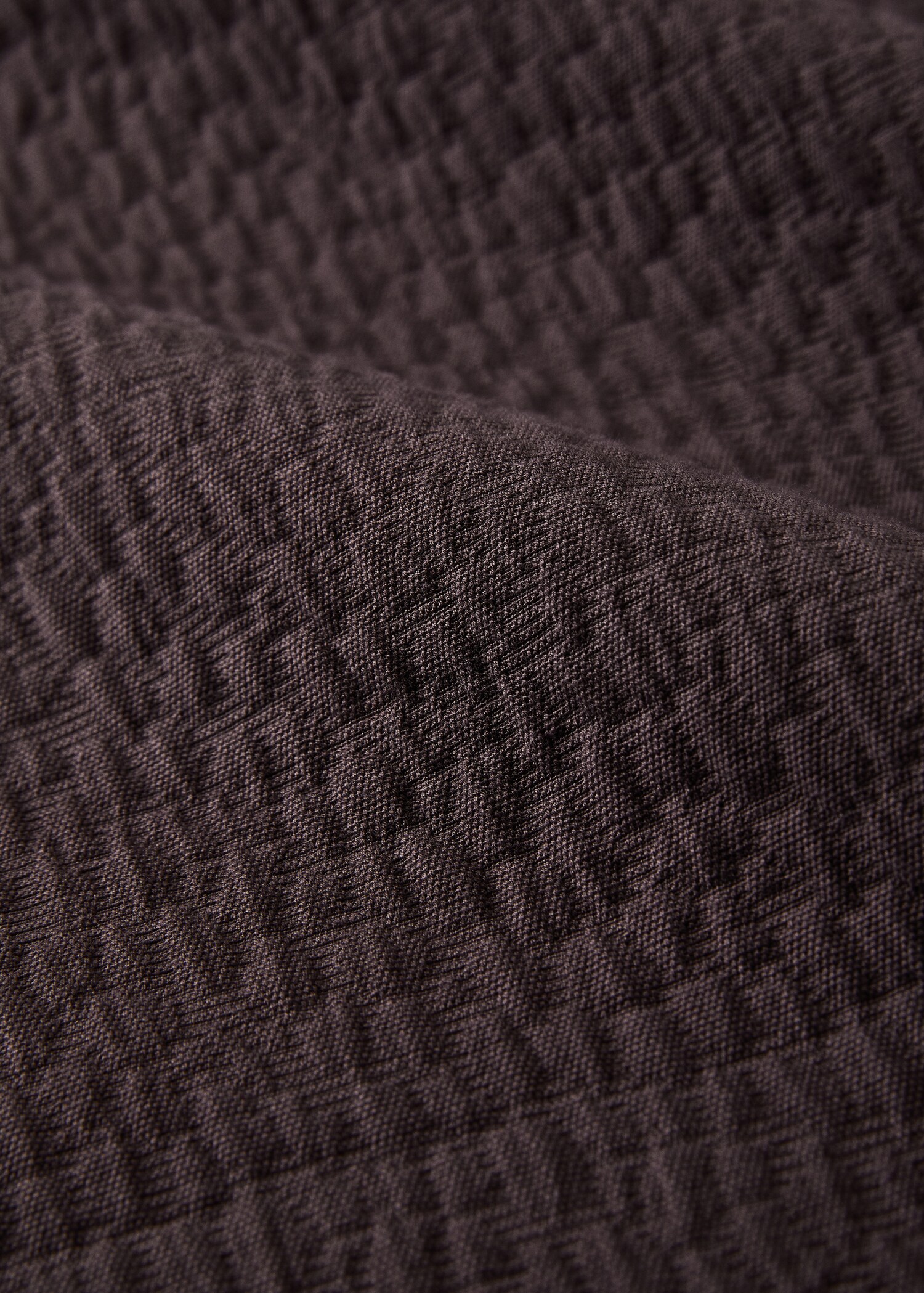 Garment-dyed textured cotton bedspread for 150/160 cm bed - Details of the article 2