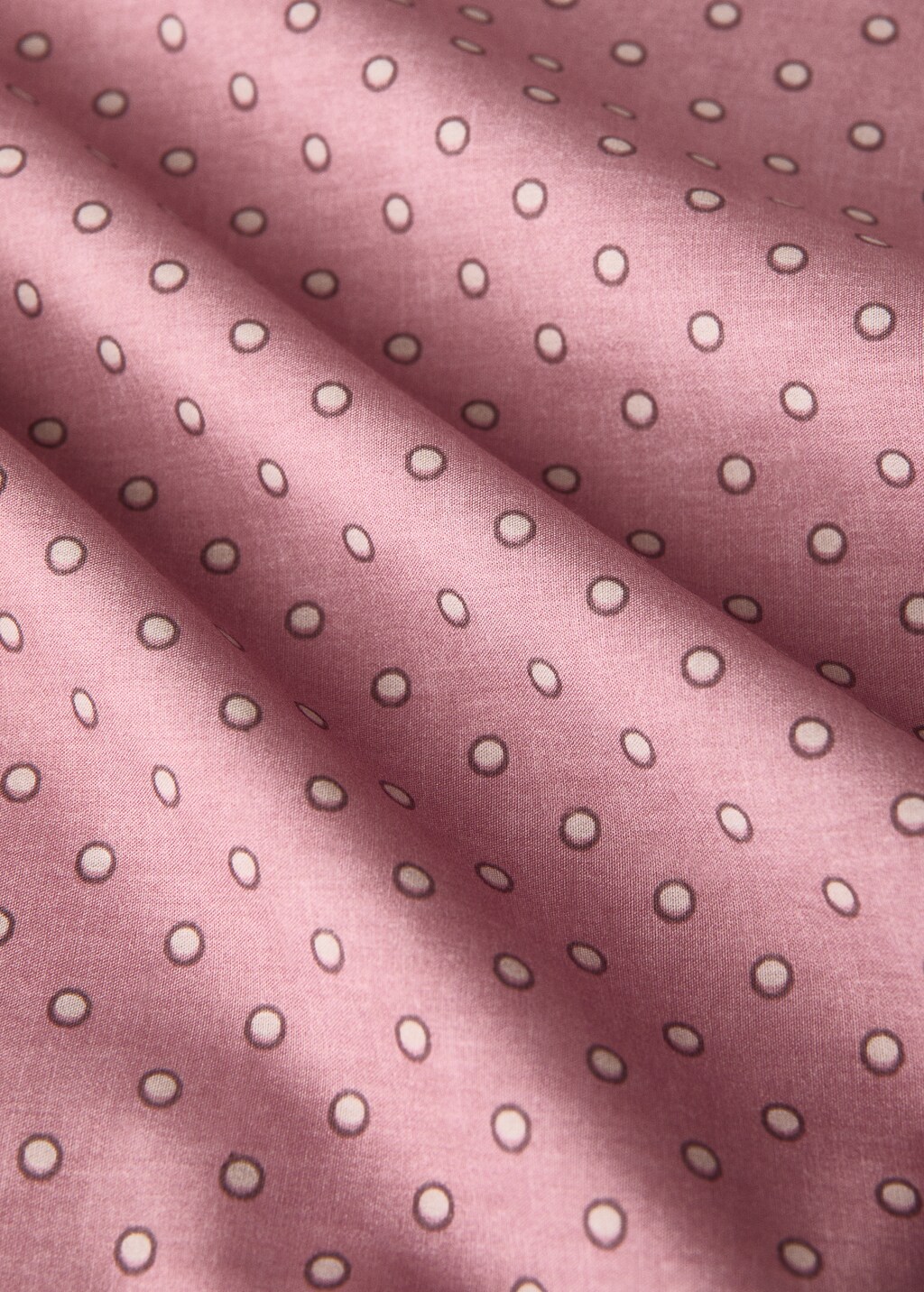 Reversible cotton polka-dot duvet cover for crib