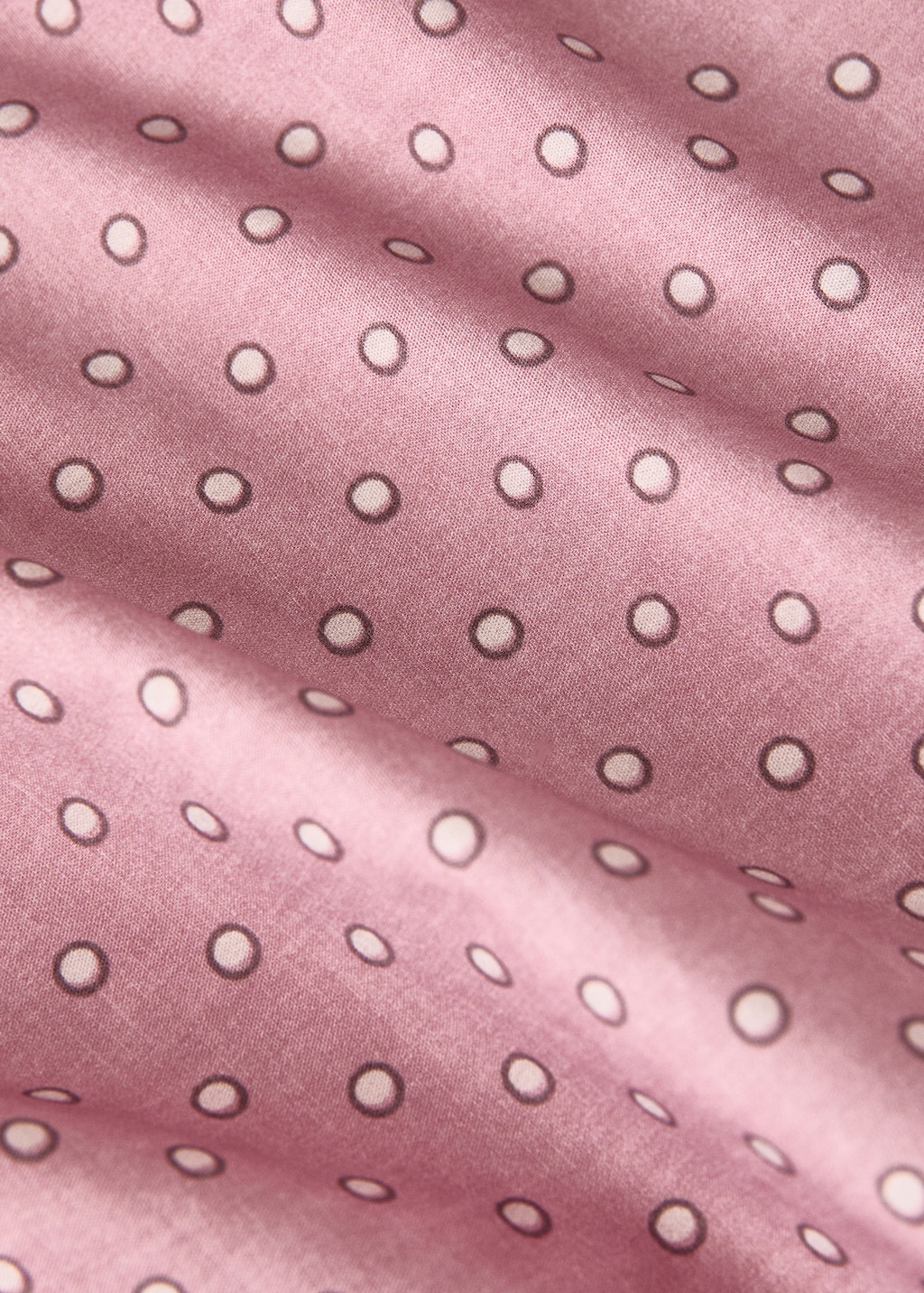Cotton polka-dot fitted sheet for cot