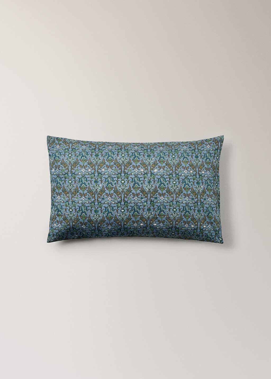 Percale cotton children's pillowcase with small floral print 30x50 cm