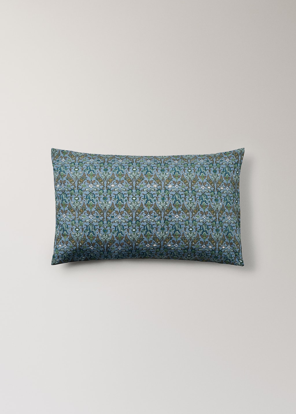 Percale cotton children's pillowcase with small floral print 30x50 cm