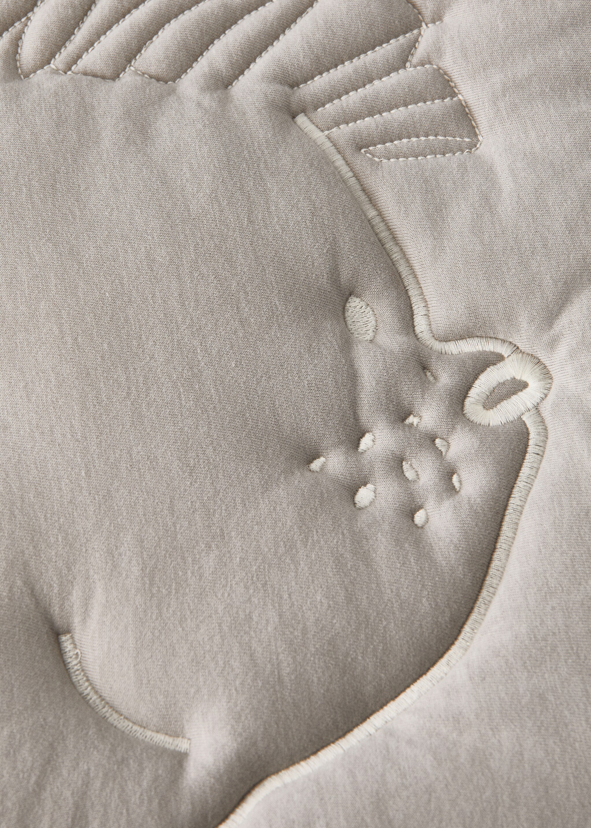 Padded hedgehog children's rug - Details of the article 2, Grey. Ref: 17091568-00.