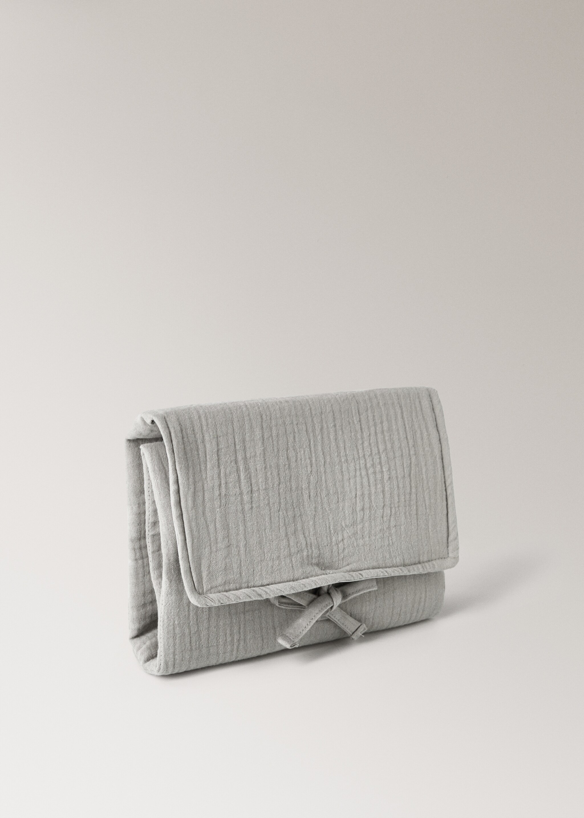 Tragbarer Baby-Wickeltisch aus Baumwolle - Detail des Artikels 1, Mittelbraun. Ref: 17091571-00.