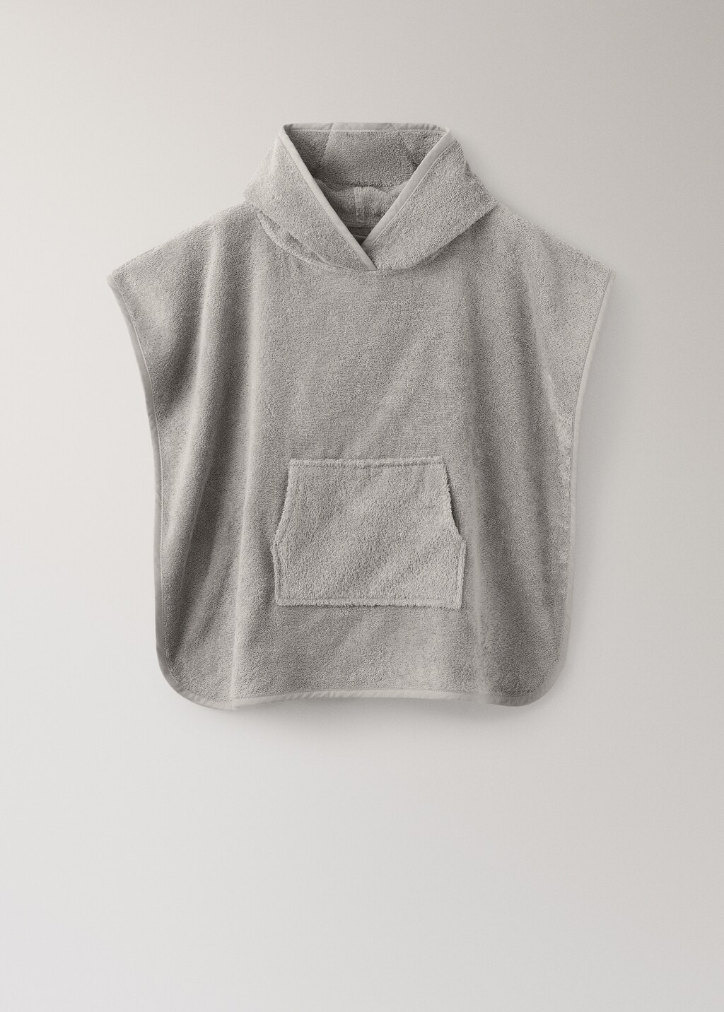 Children's bath poncho with decorative hood detail