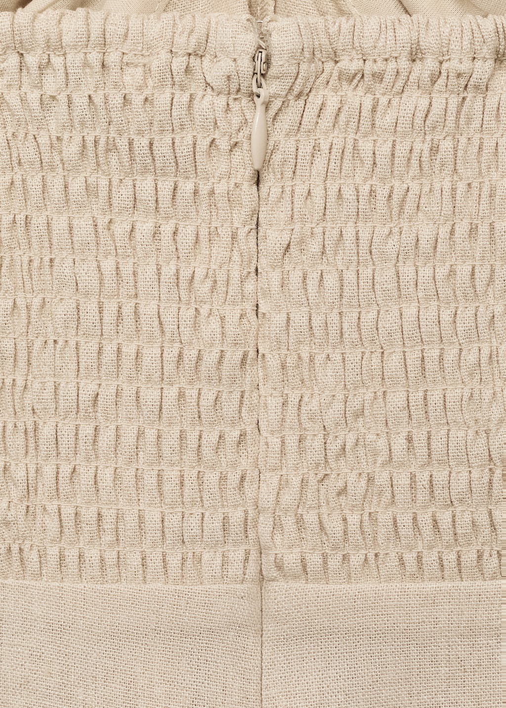 Linen jumpsuit with hoop detail