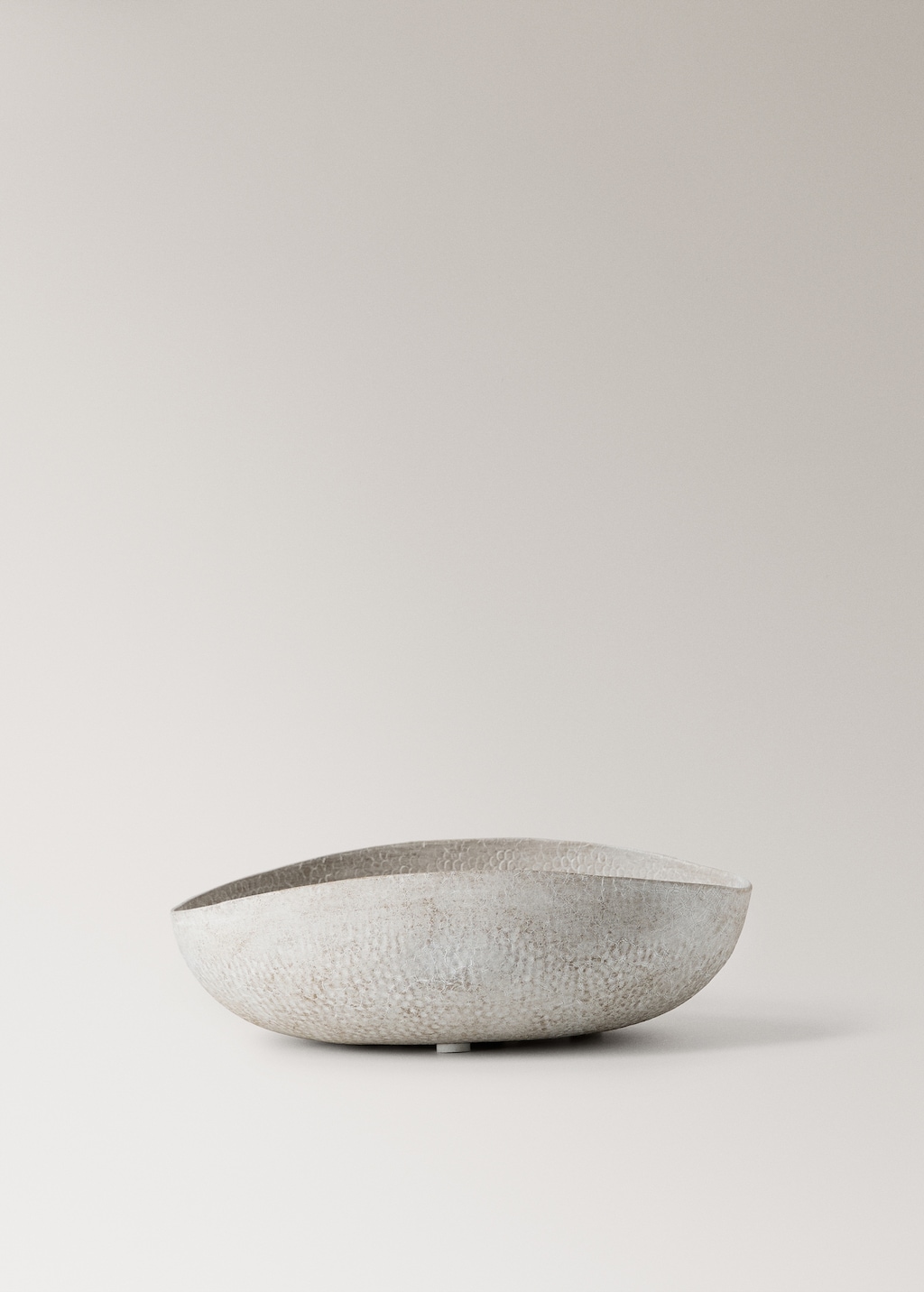 Medium textured metal decorative bowl