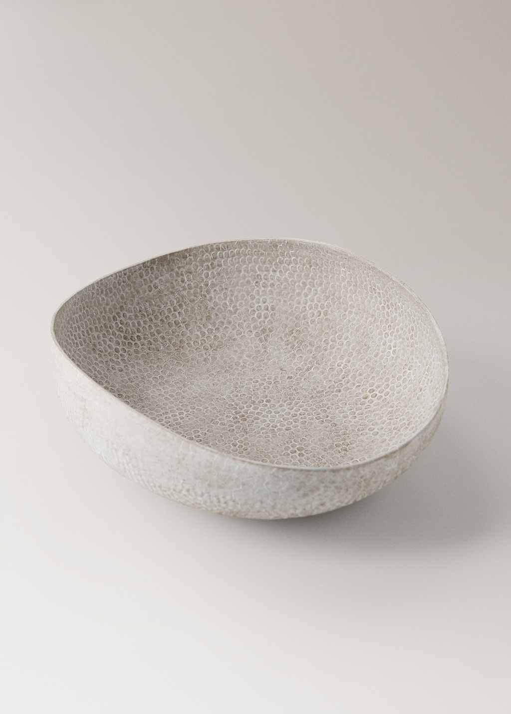 Medium textured metal decorative bowl