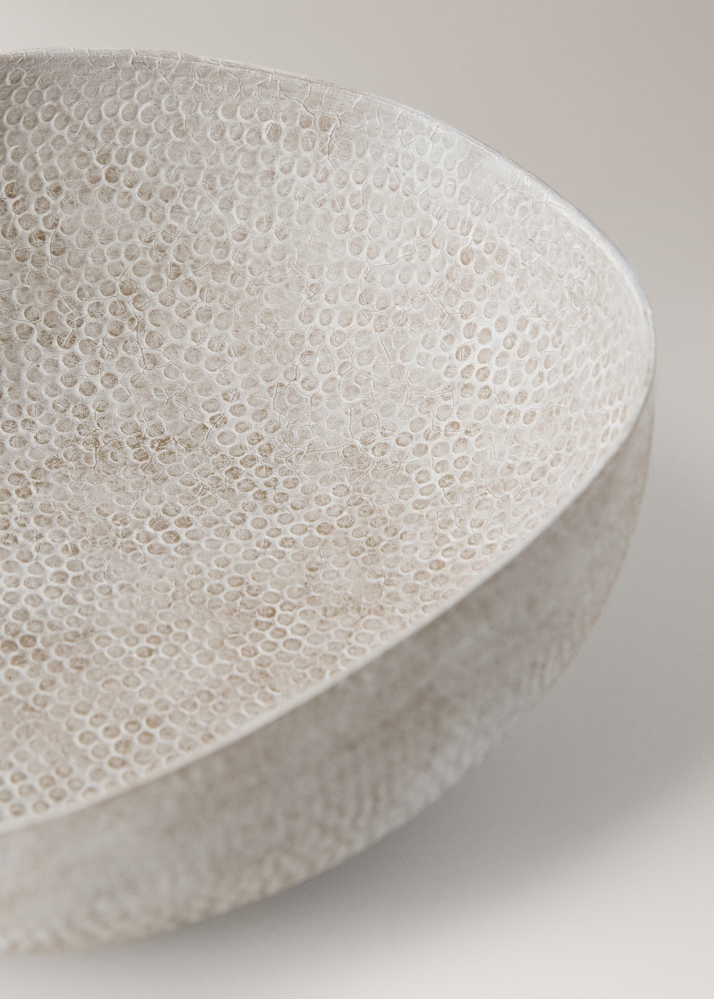 Medium textured metal decorative bowl