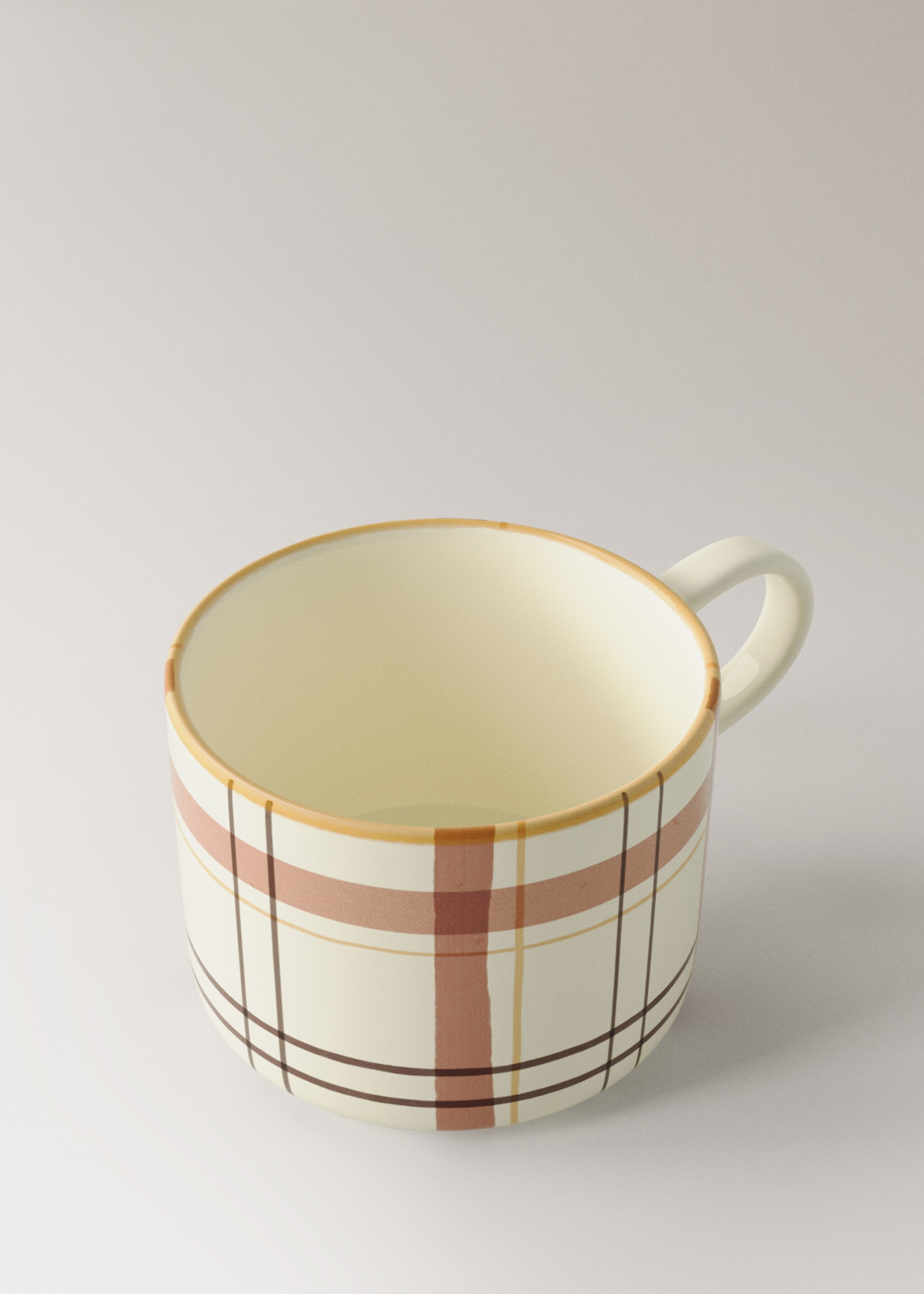 Cup checks - Details of the article 1, Burnt Orange. Ref: 17092032-00.