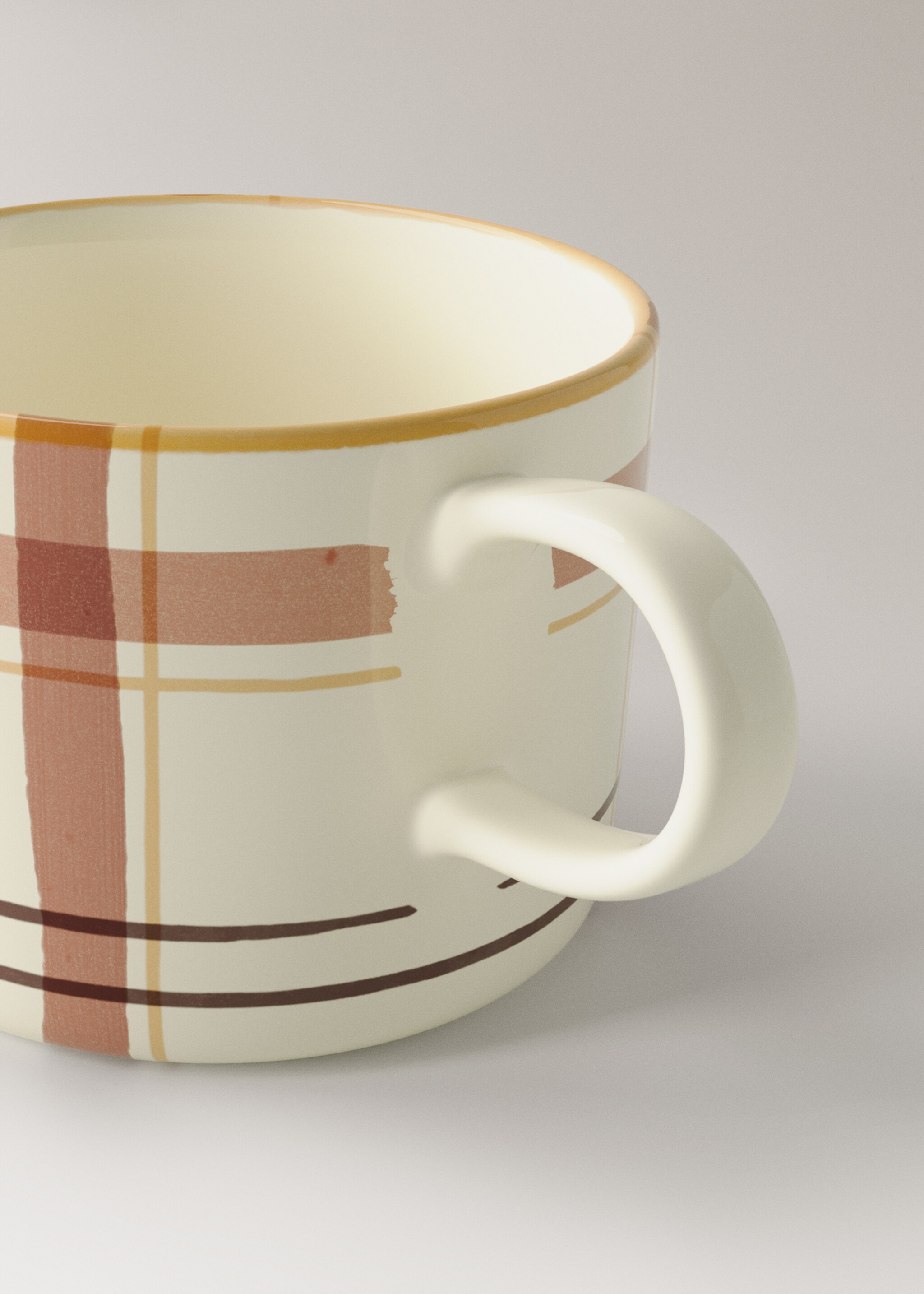 Cup checks - Details of the article 2, Burnt Orange. Ref: 17092032-00.