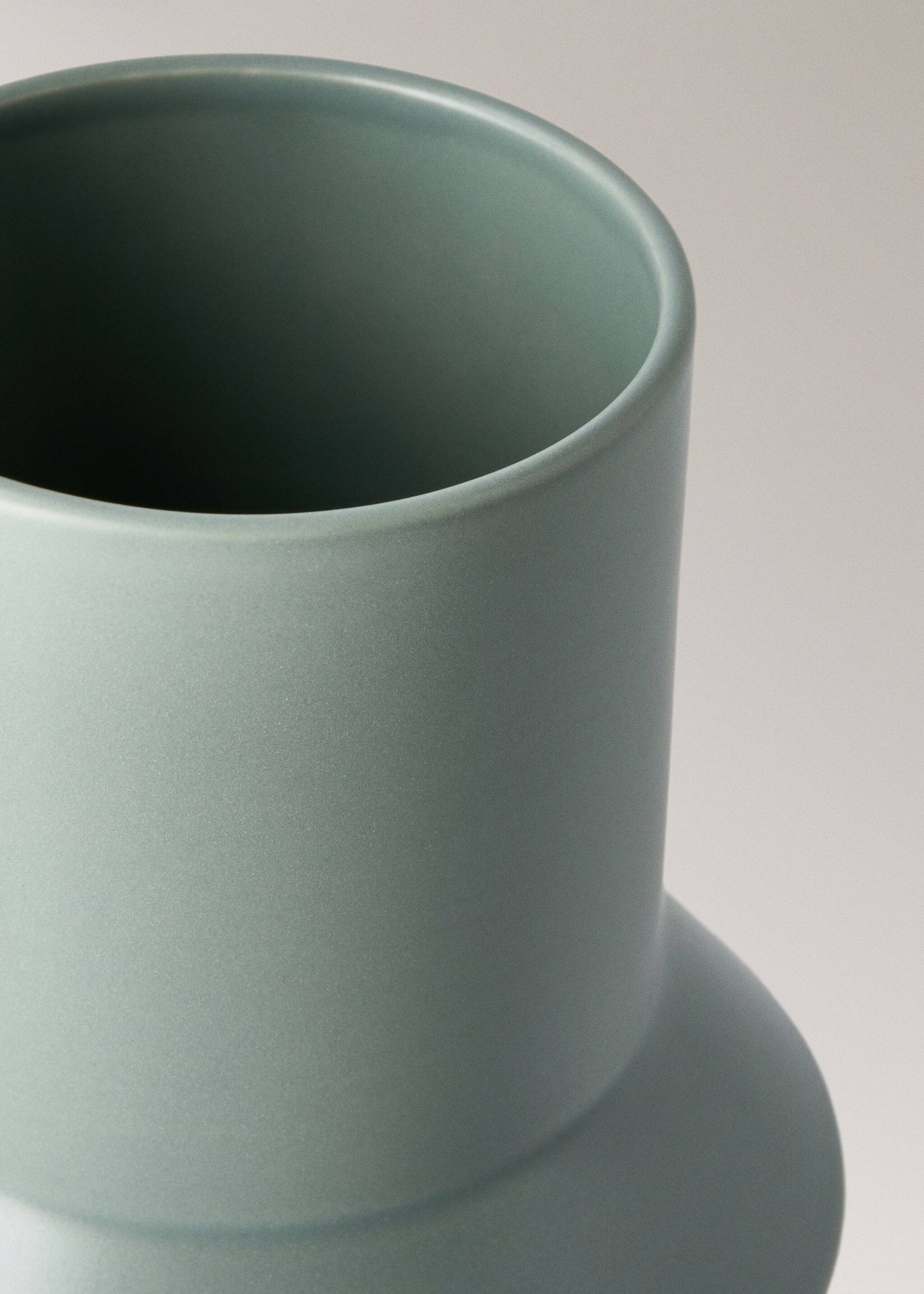 Totem earthenware vase - Detail van het artikel 1, Mintgroen. Ref: 17092039-00.
