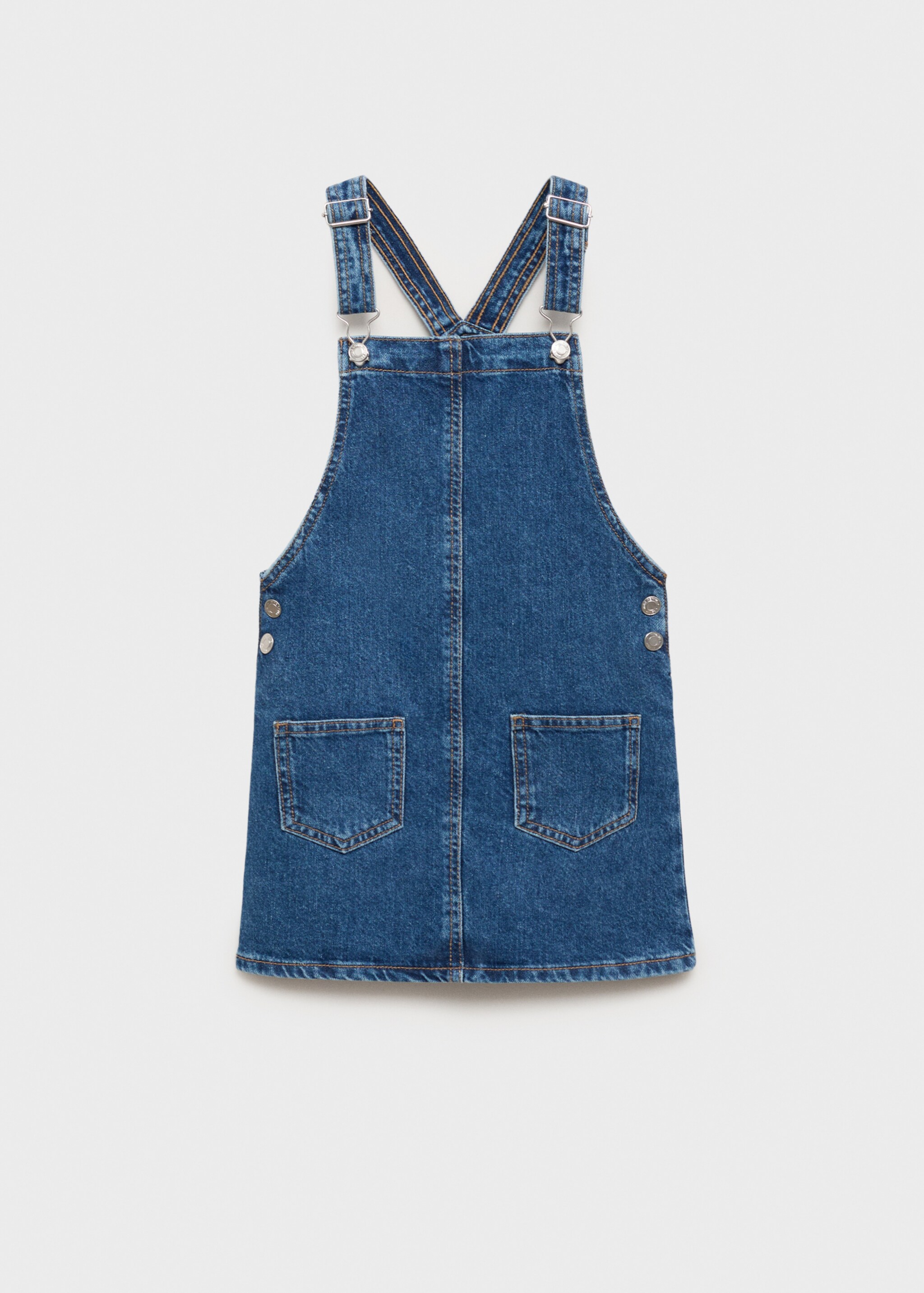 Short denim pinafore - Article without model
