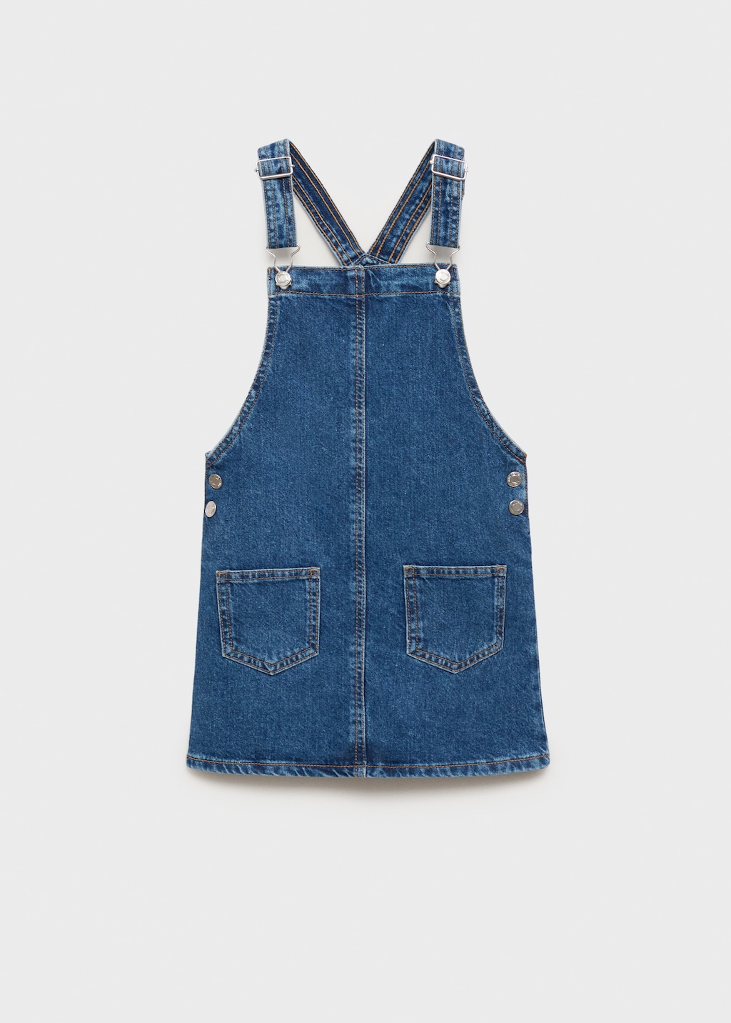 Short denim pinafore