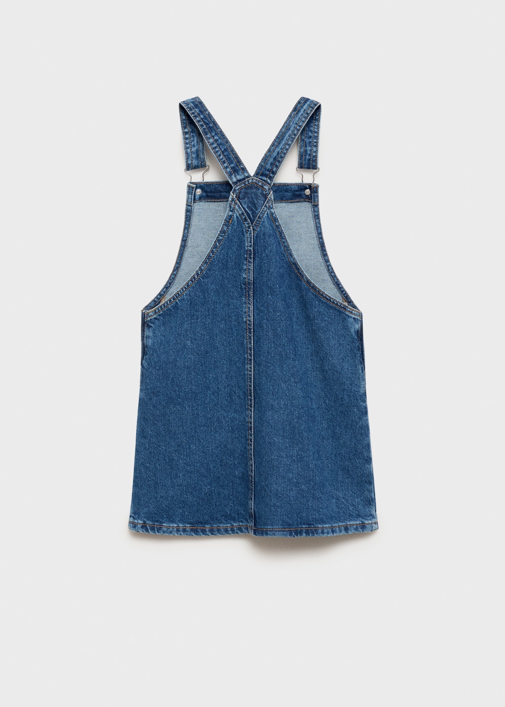 Short denim pinafore