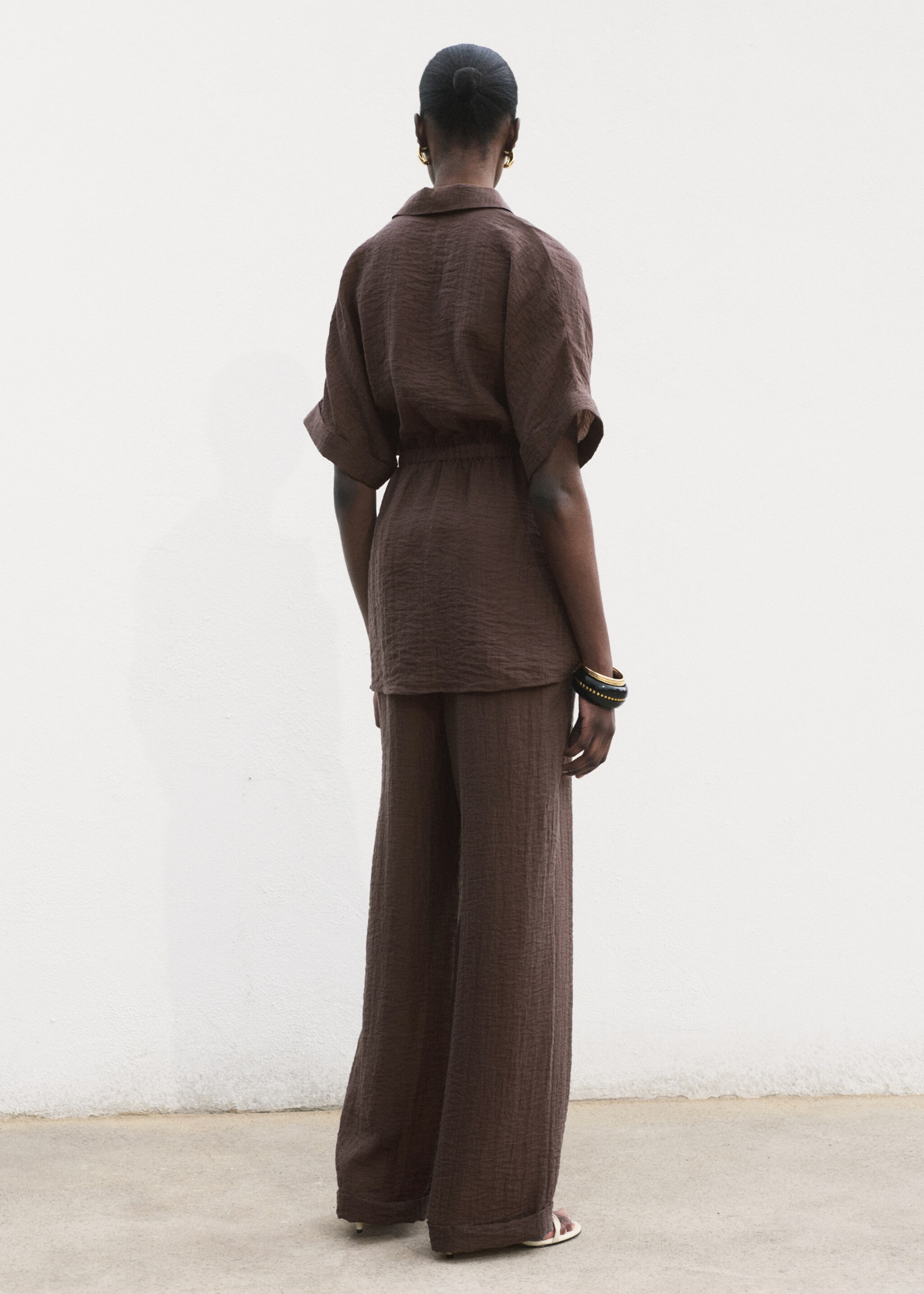 Lyocell shirt with adjustable waist - Reverse of the article