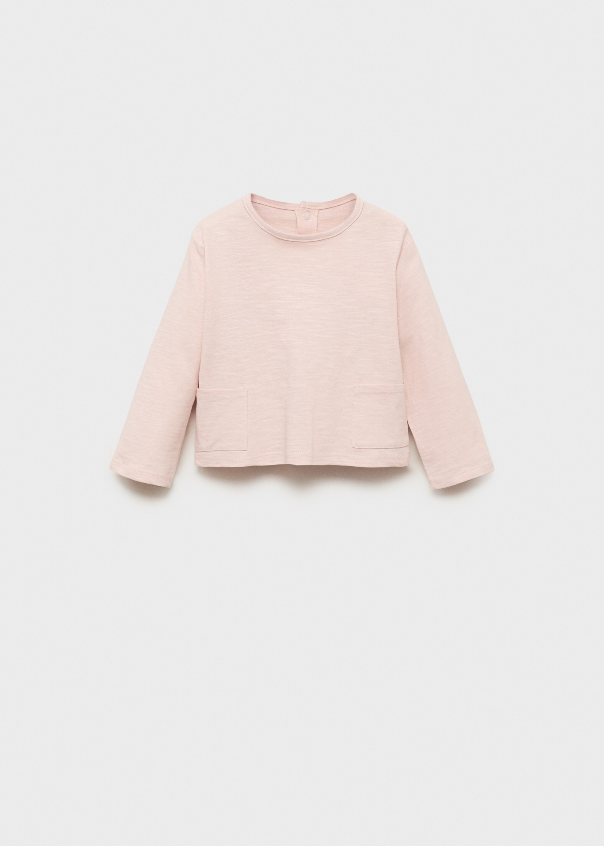Pocket cotton T-shirt - Article without model, Pink. Ref: 17092538-00.