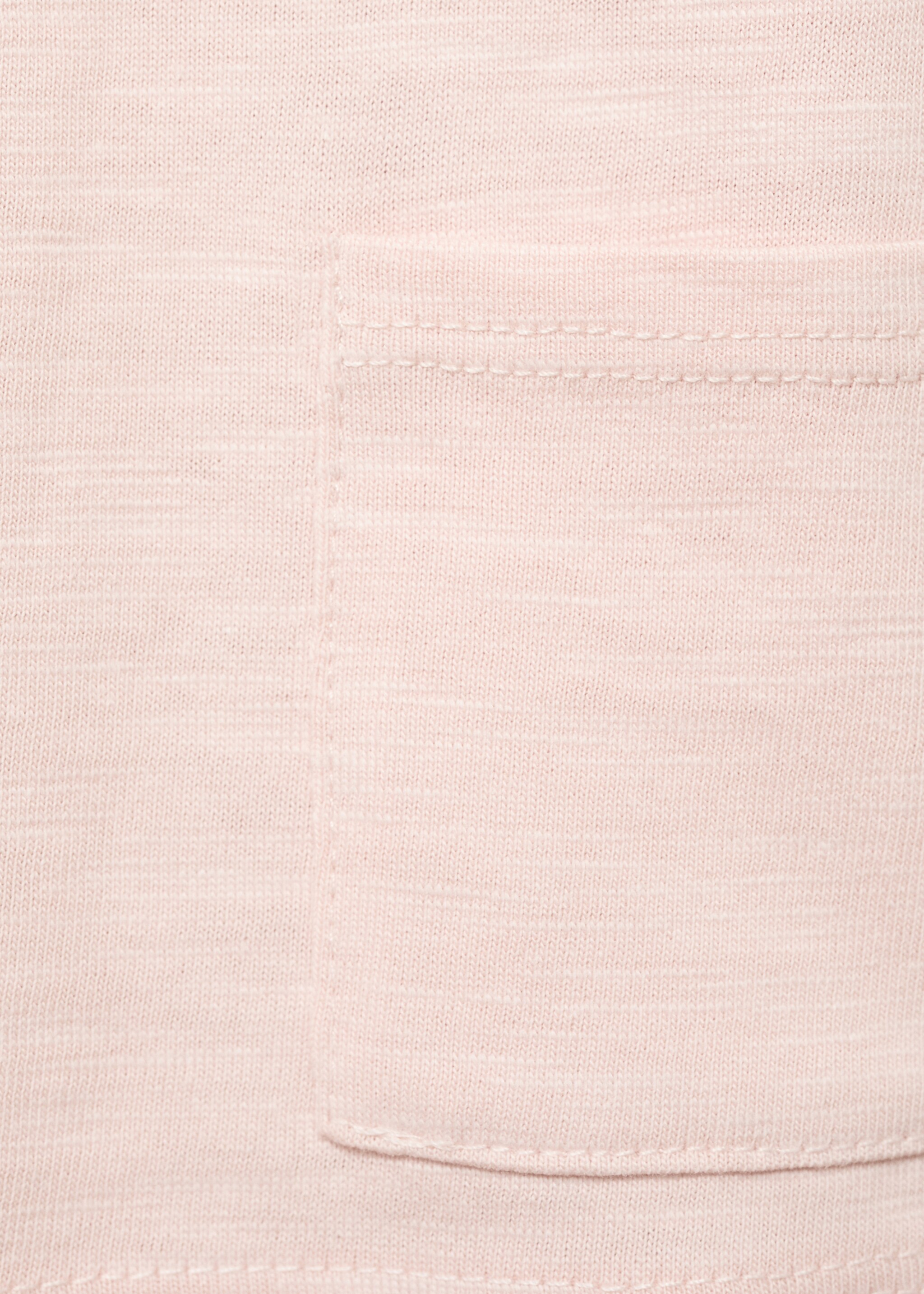 Pocket cotton T-shirt - Details of the article 8, Pink. Ref: 17092538-00.