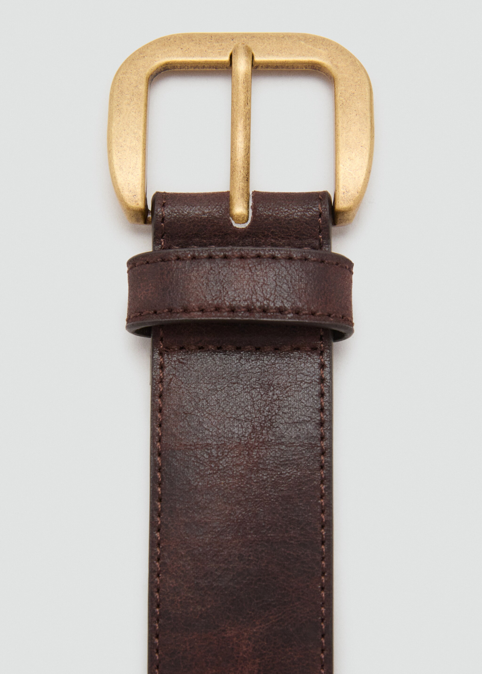 Square buckle belt - Medium plane