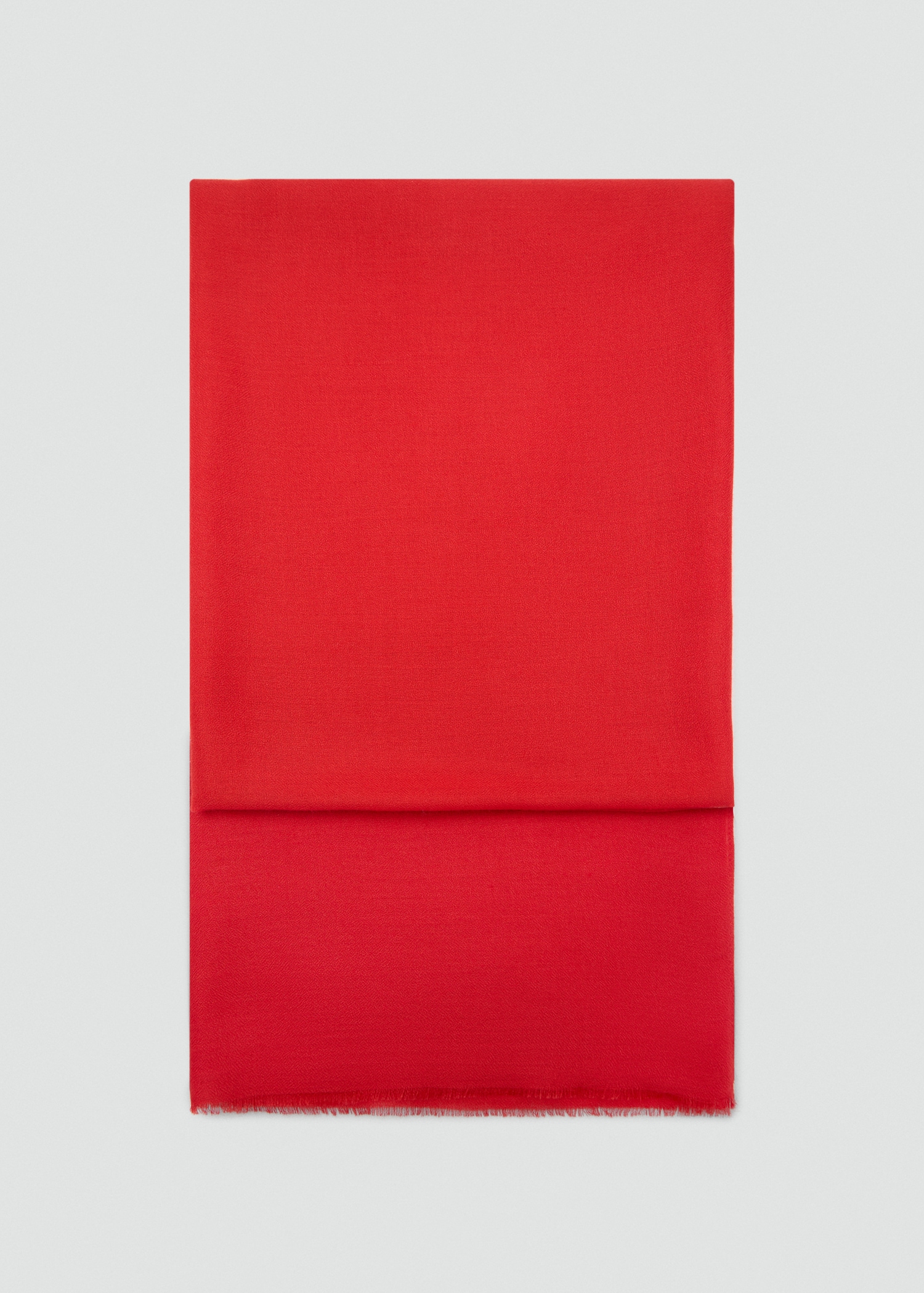 Plain shawl with frayed ends - Women | MANGO USA