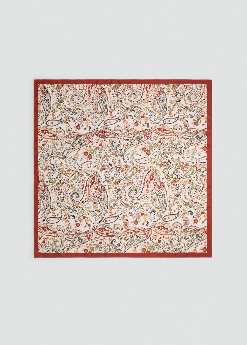 Paisley satin scarf