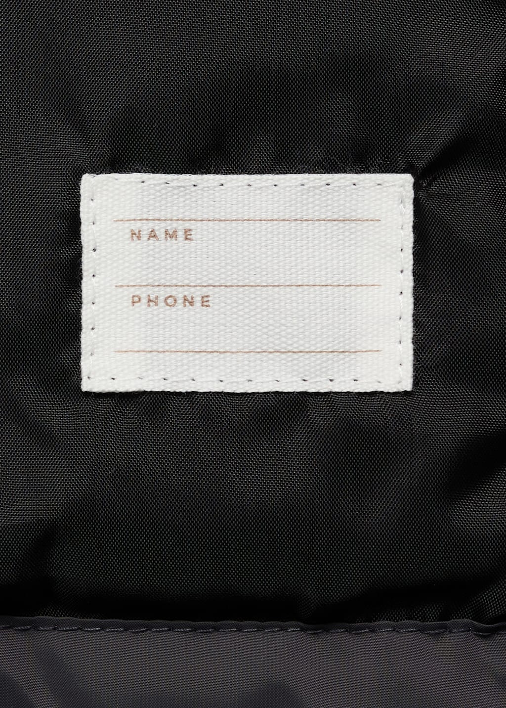 Water-repellent puffer coat