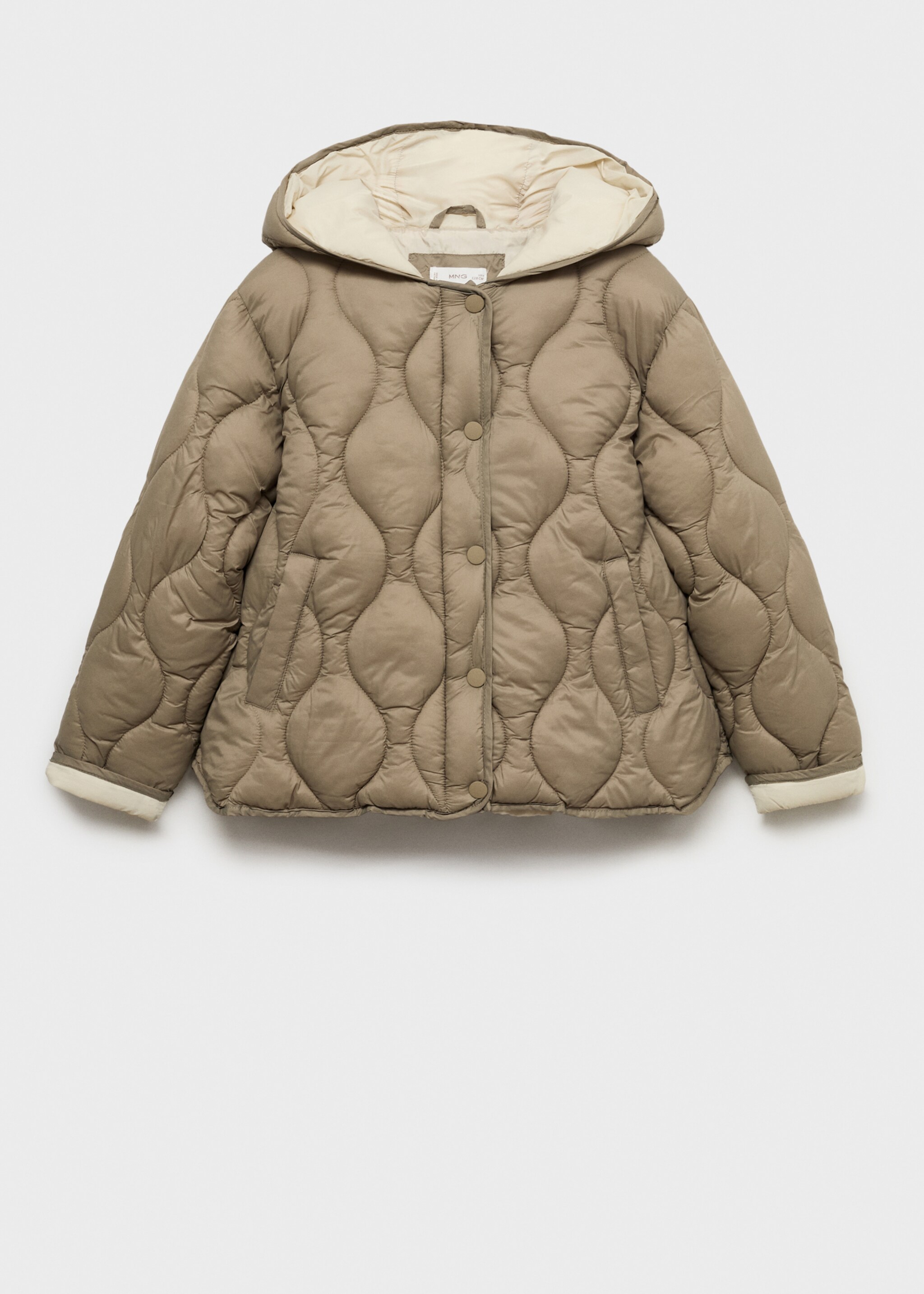 Hood quilted coat - Article without model
