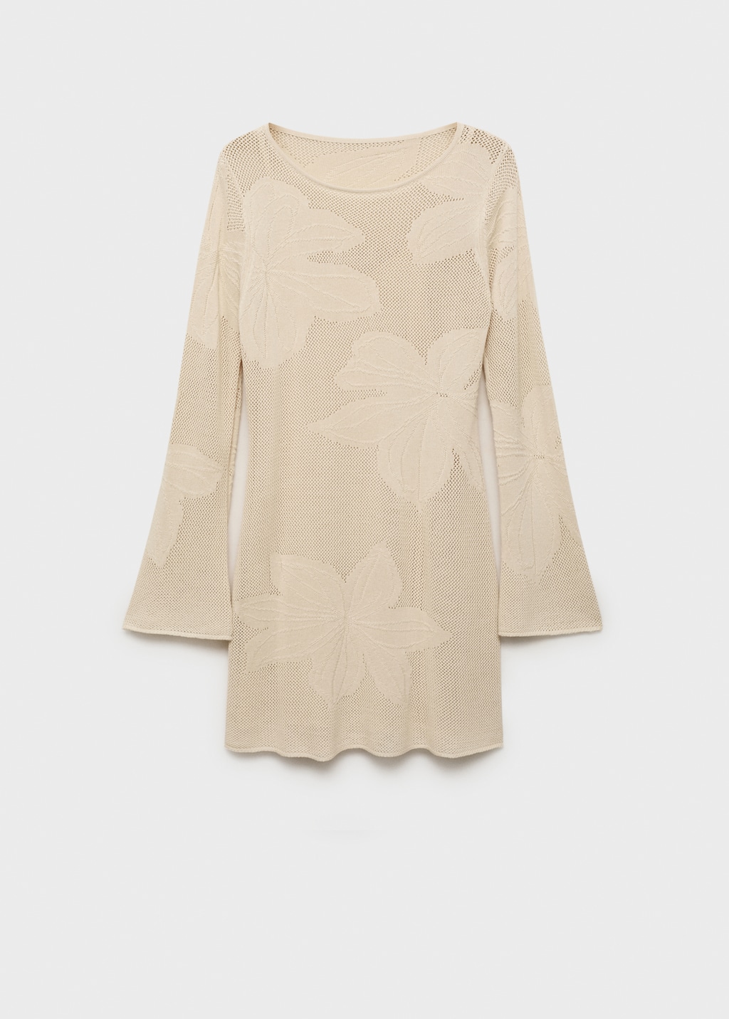 Mango Floral crochet dress