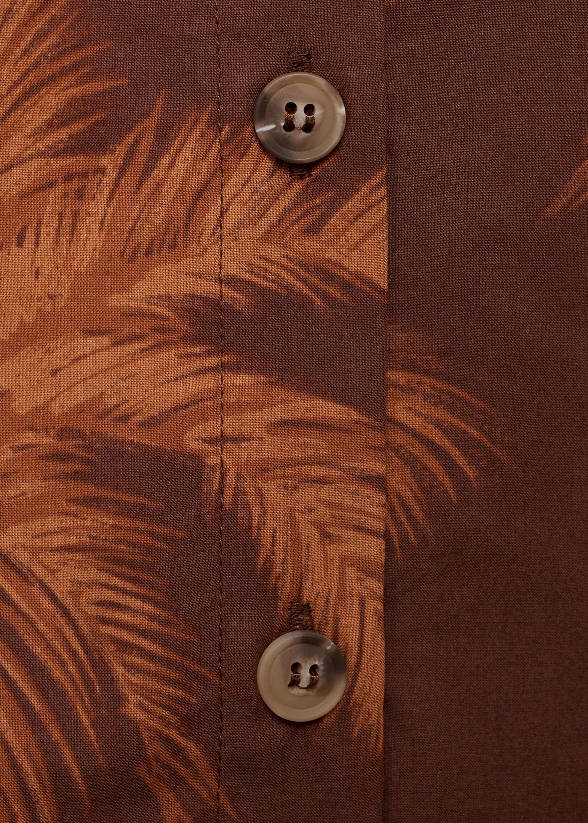 Chemise coton en imprimé palmiers - Détail de l'article 0