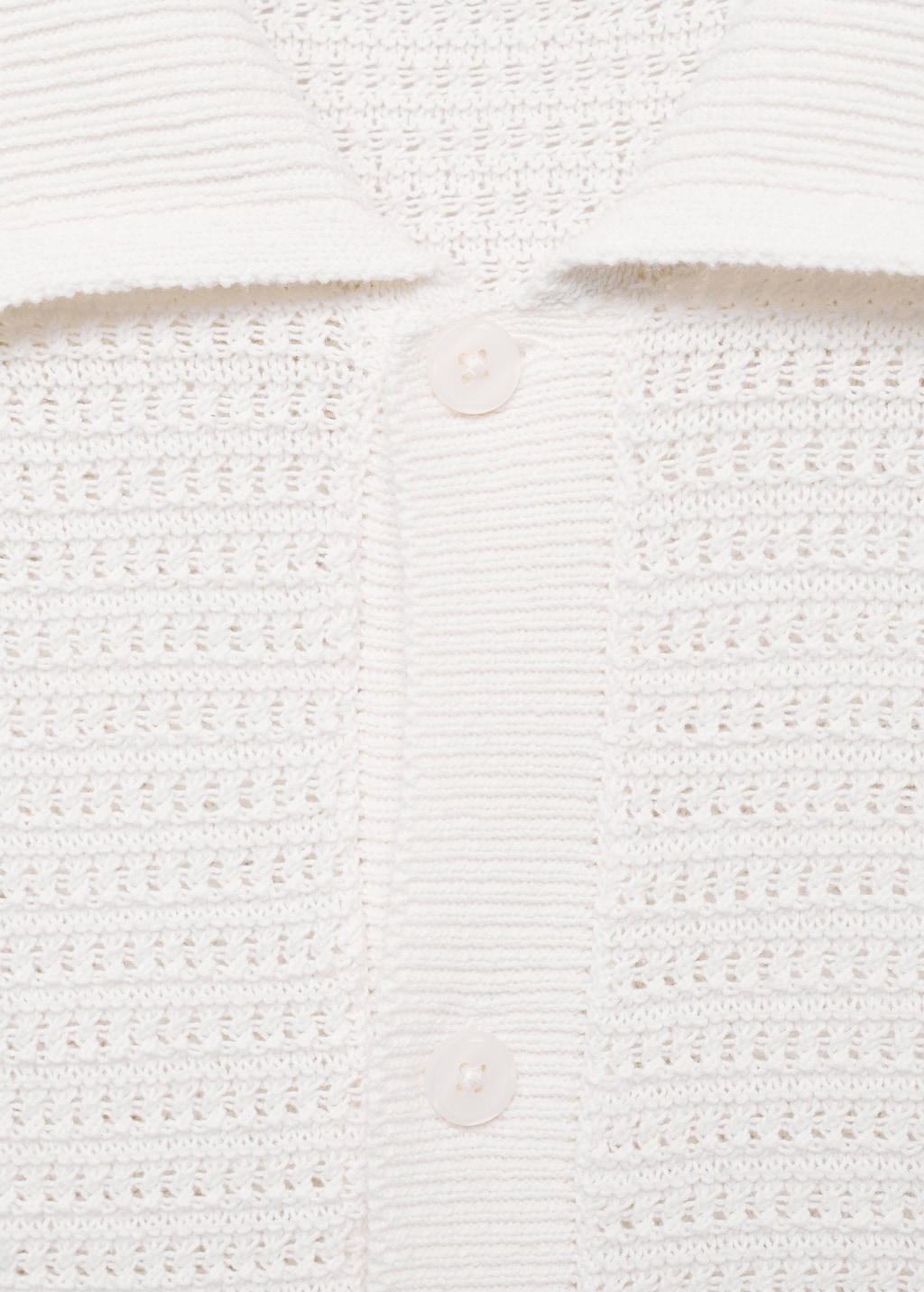 Cotton lace knitted blouse