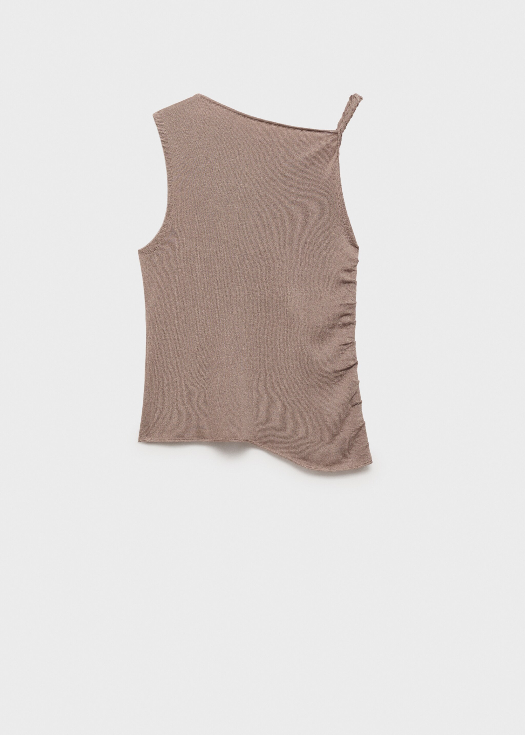 Asymmetrical knitted top with straps - Article without model