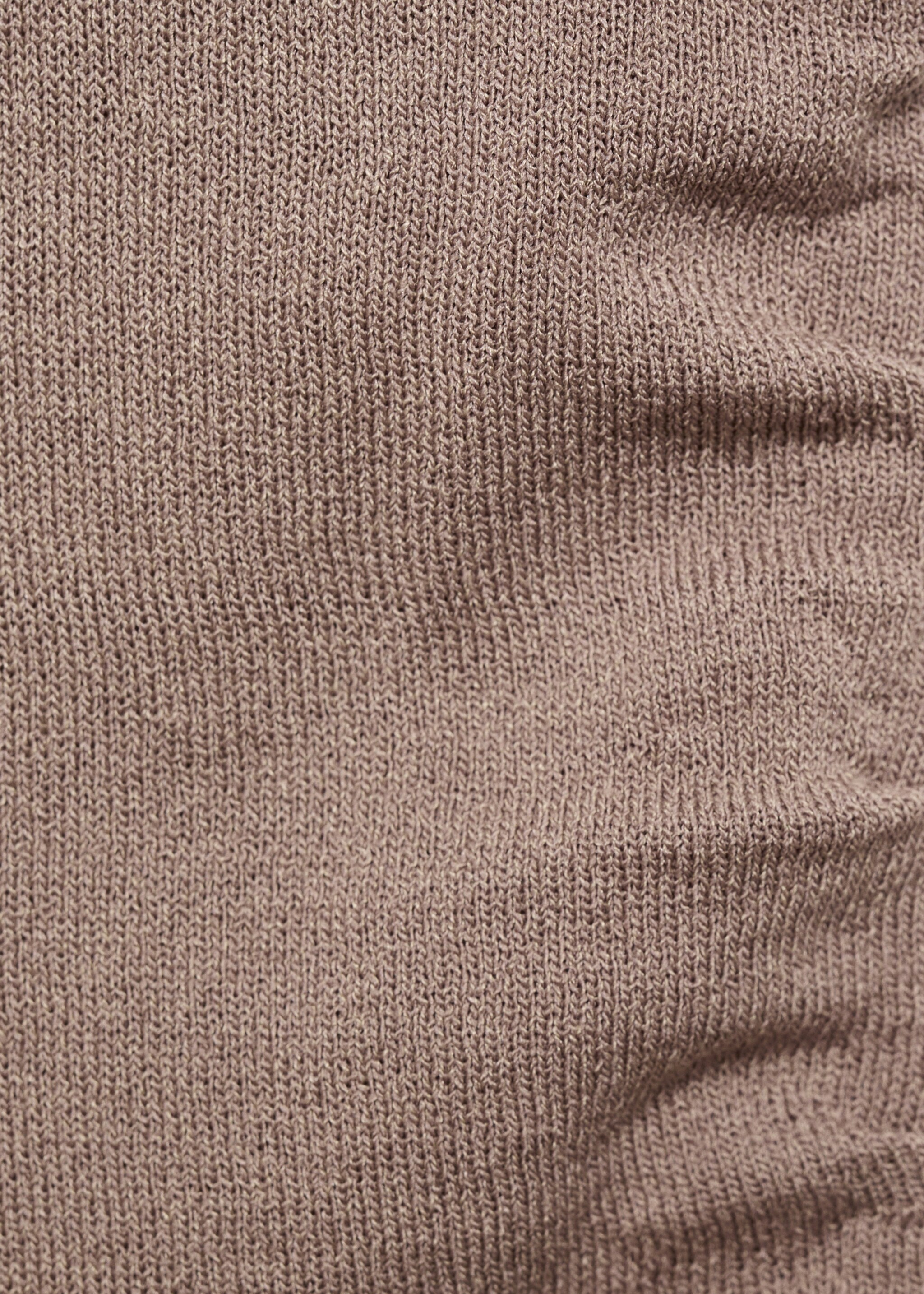 Asymmetrical knitted top with straps - Details of the article 0