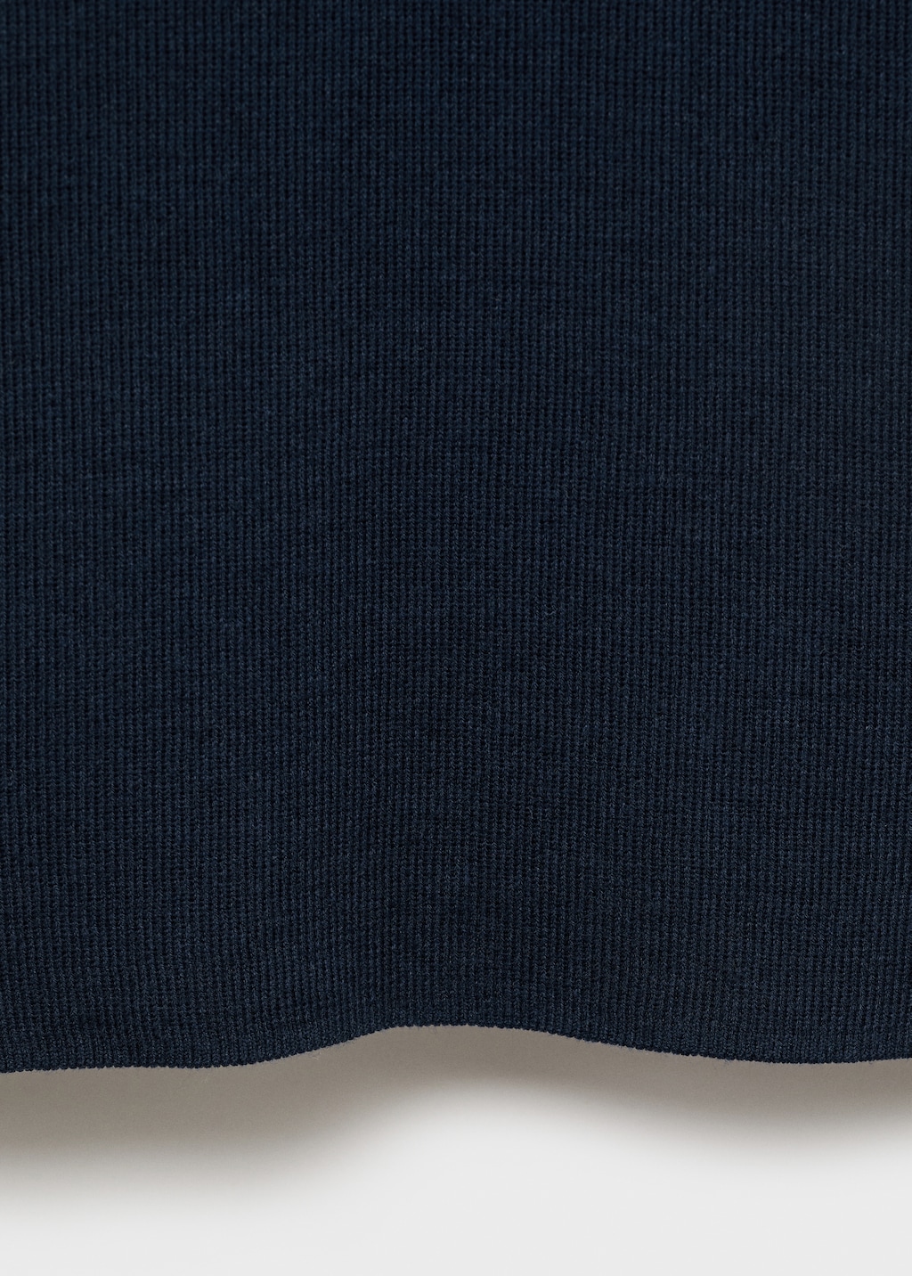 Short-sleeved fine-knit sweater