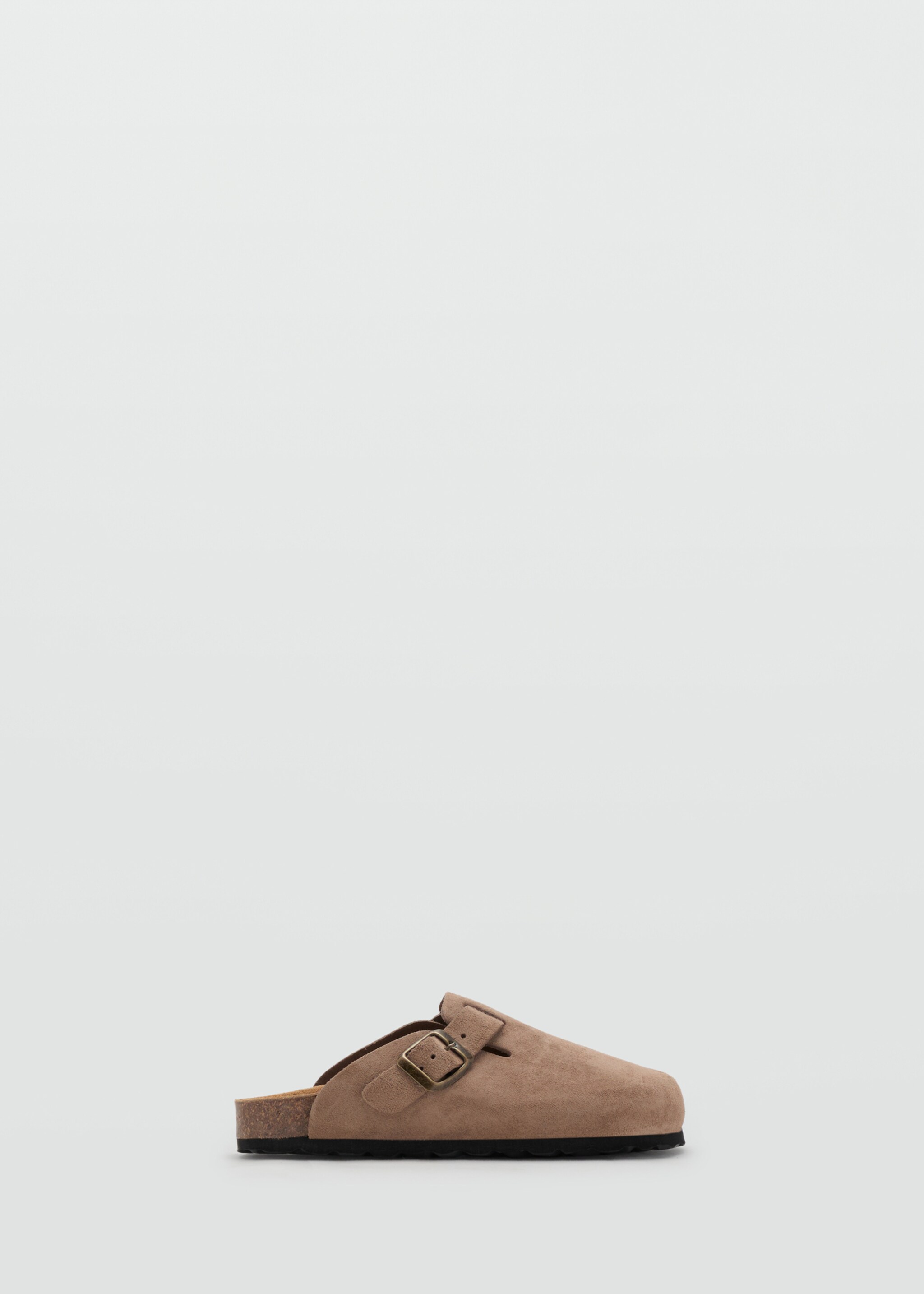 Leather clogs with buckle - Article without model