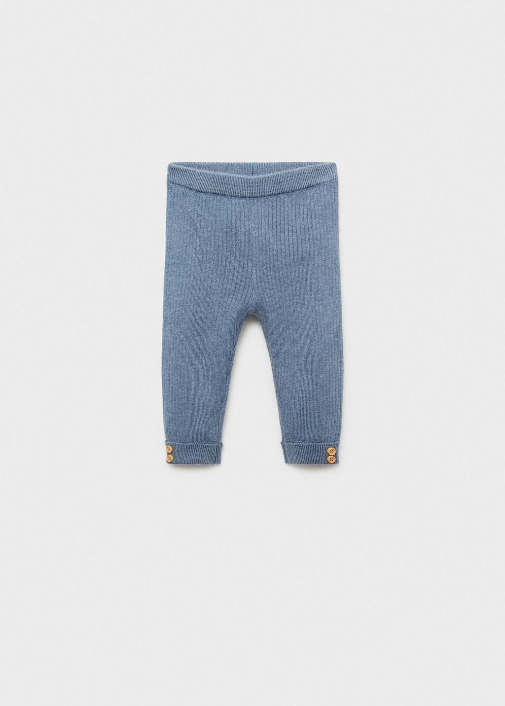 Ribbed knitted leggings