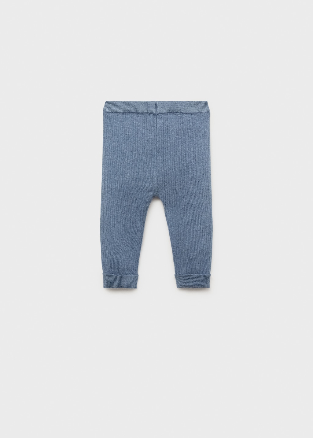 Ribbed knitted leggings