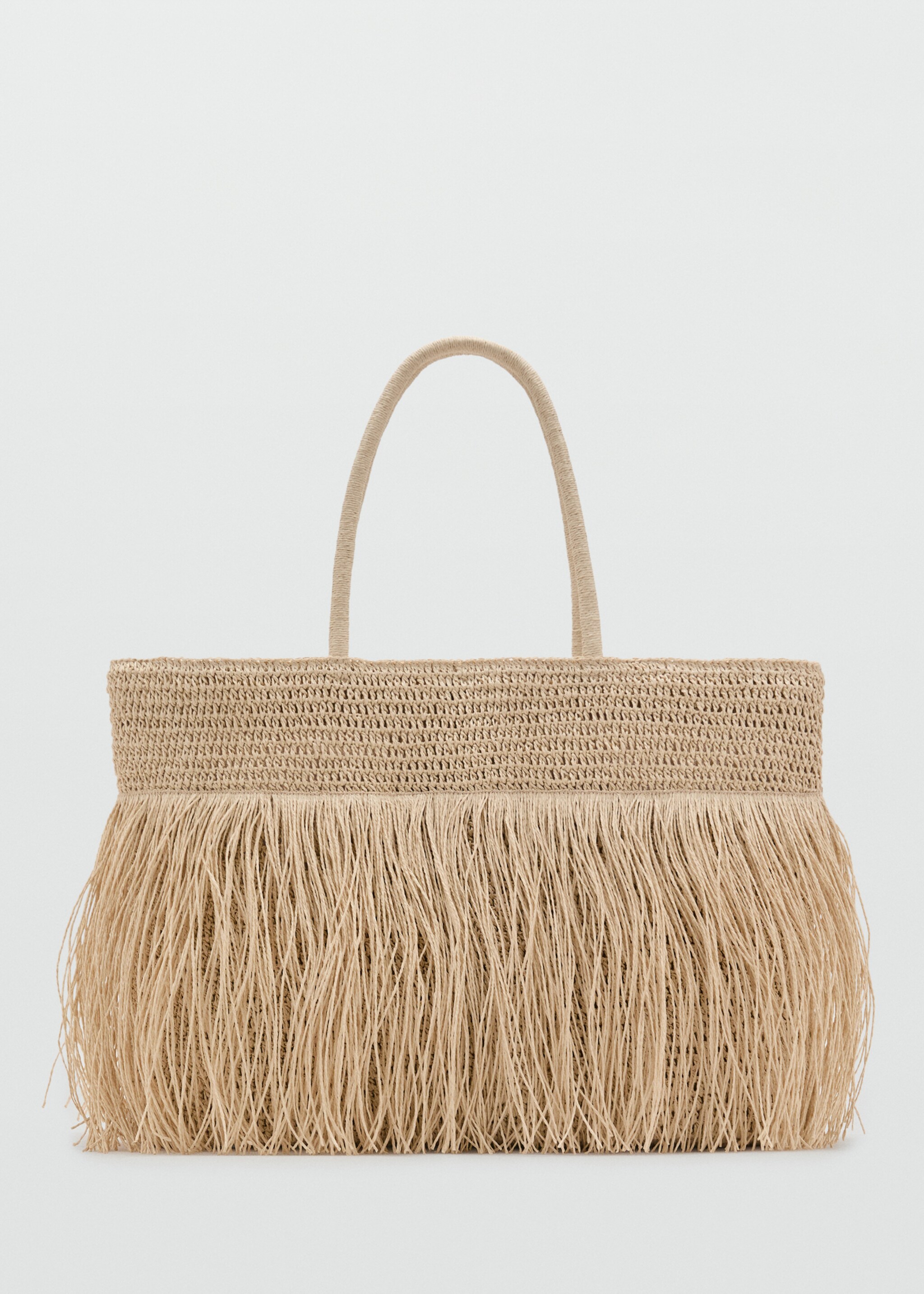 Bolso hombro fibra natural flecos - Artículo sin modelo