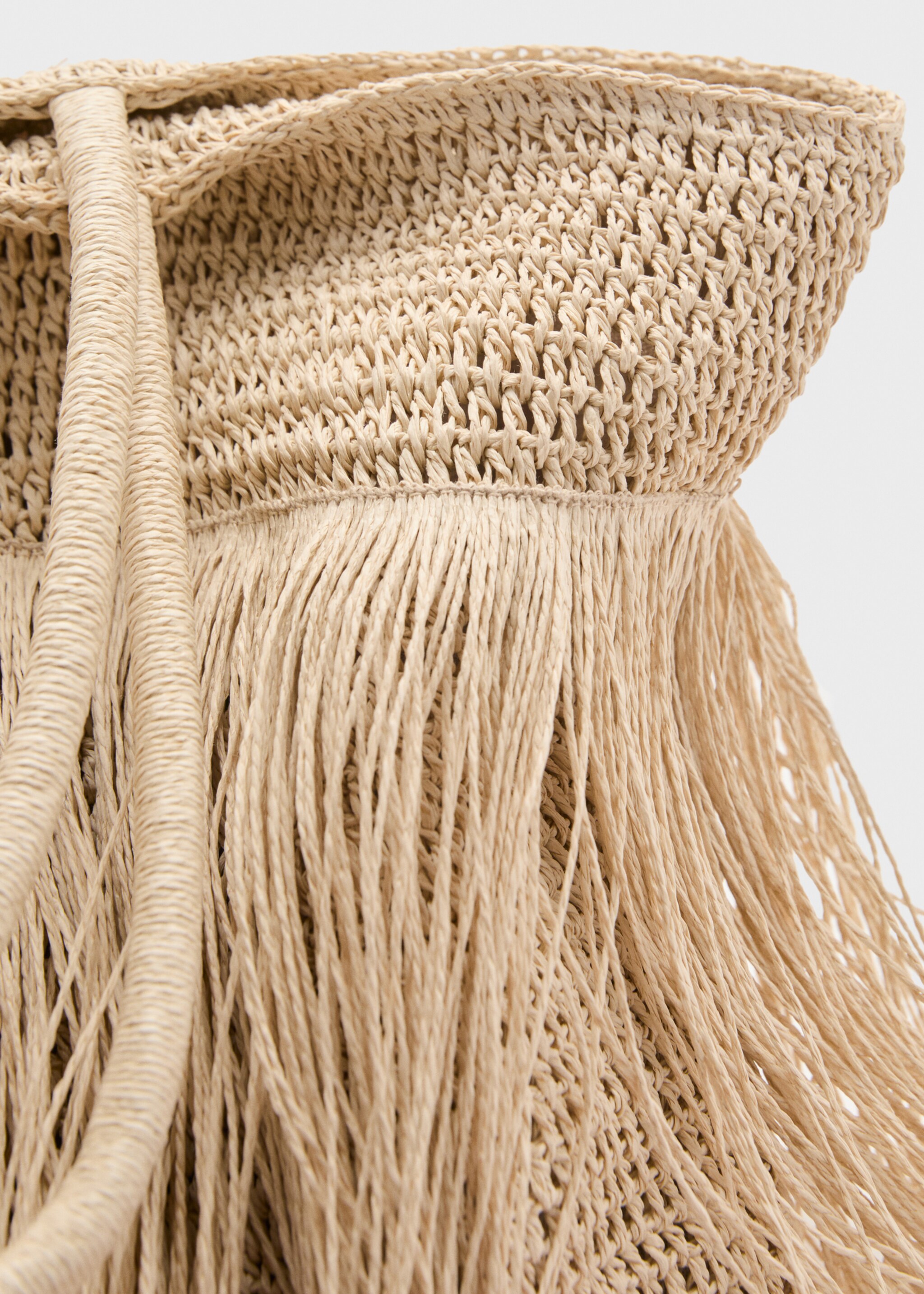 Bolso hombro fibra natural flecos - Detalle del artículo 1