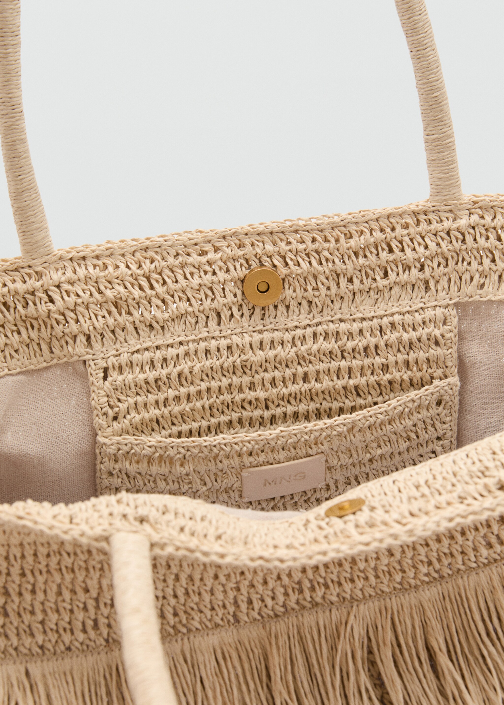 Bolso hombro fibra natural flecos - Detalle del artículo 3