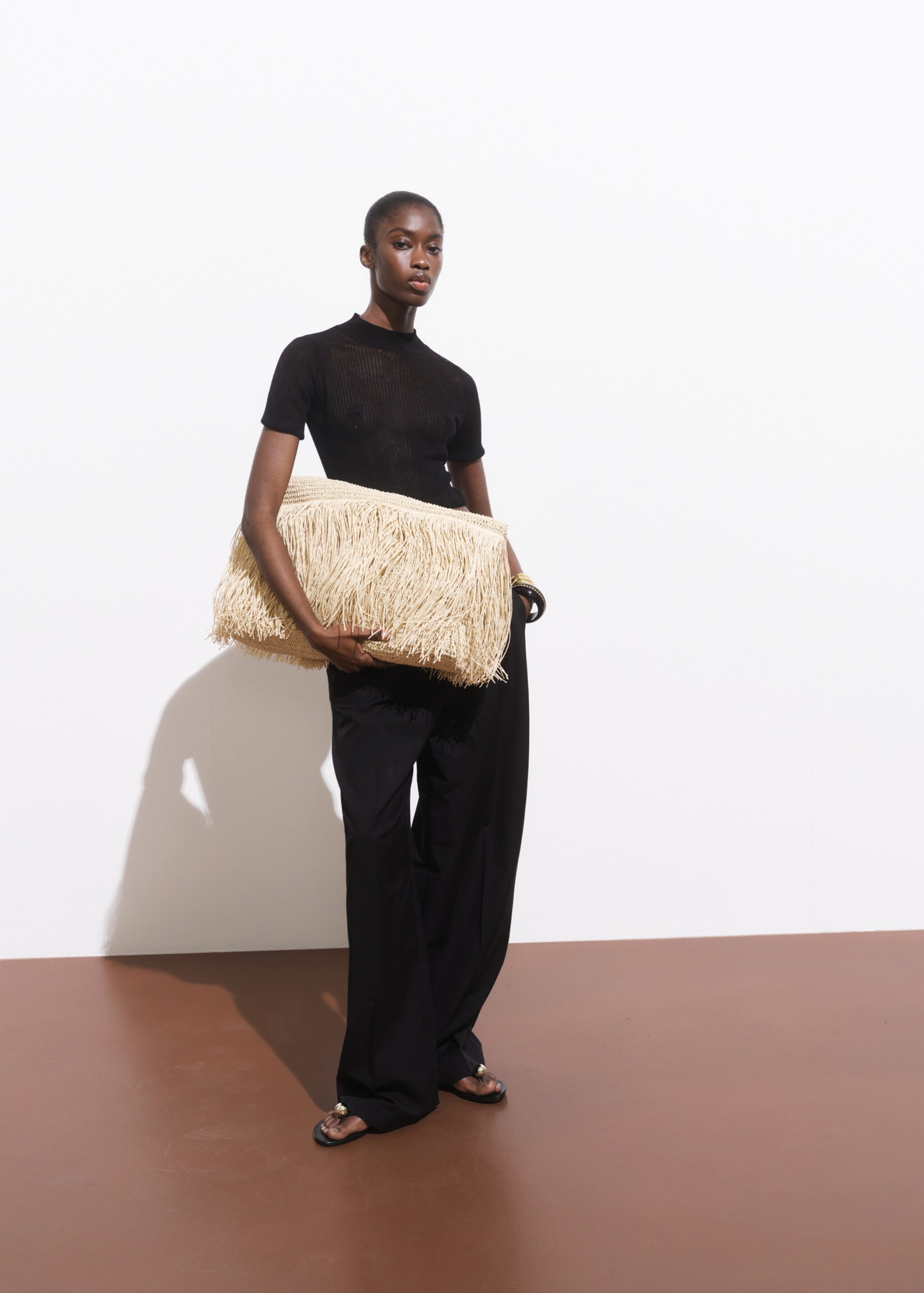 Bolso hombro fibra natural flecos - Detalle del artículo 9