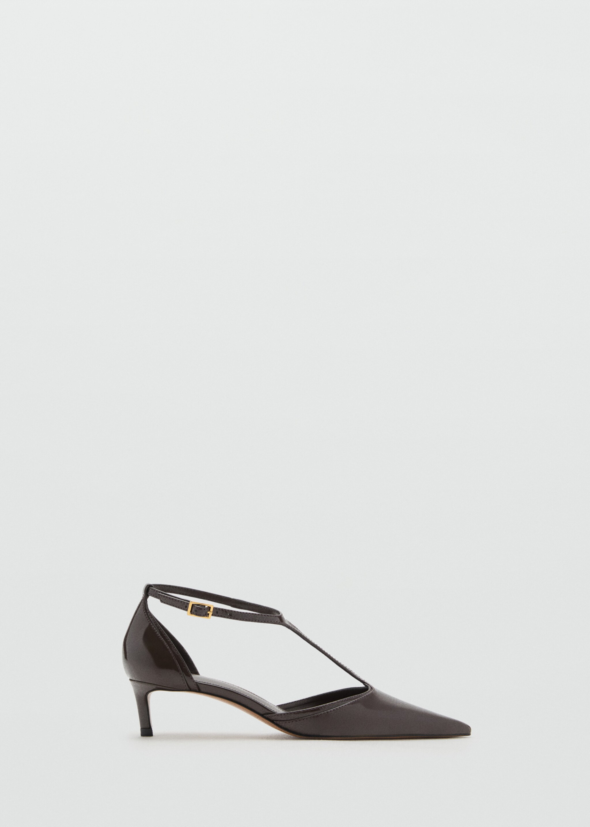 Kitten-heel patent leather shoes - Article without model, Khaki. Ref: 17092920-00.