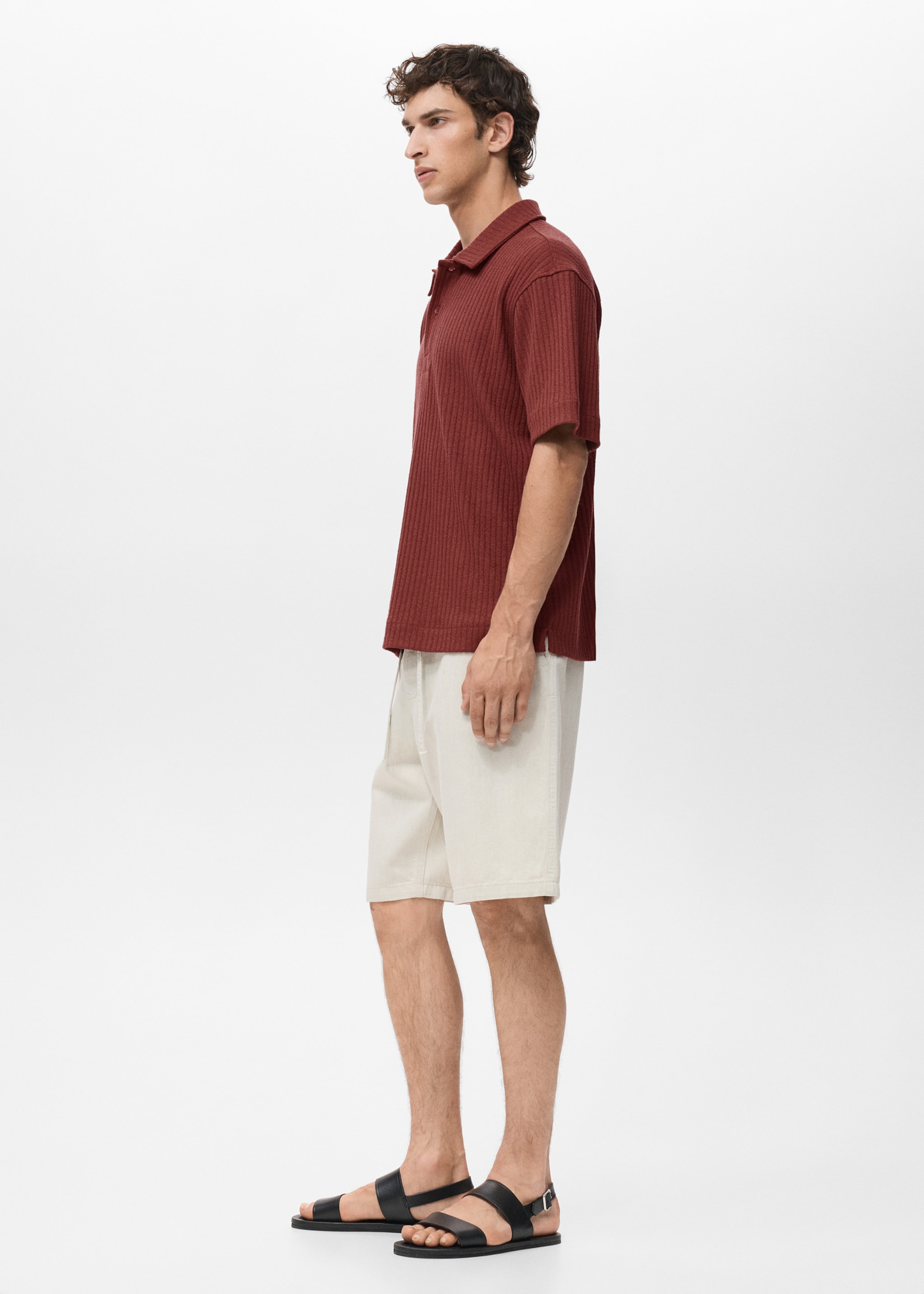 Polo de malha com textura - Pormenor do artigo 2