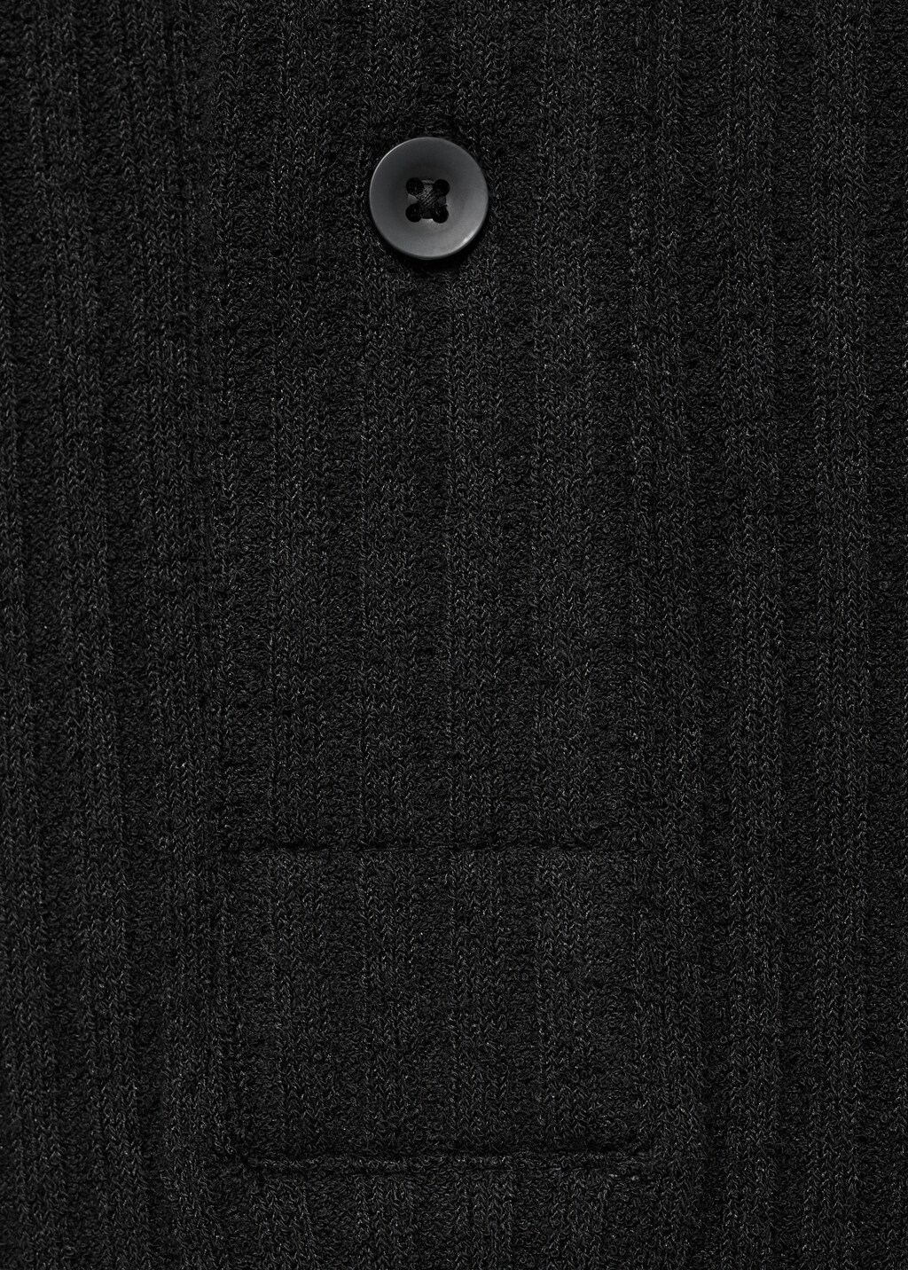 Textured knitted polo shirt