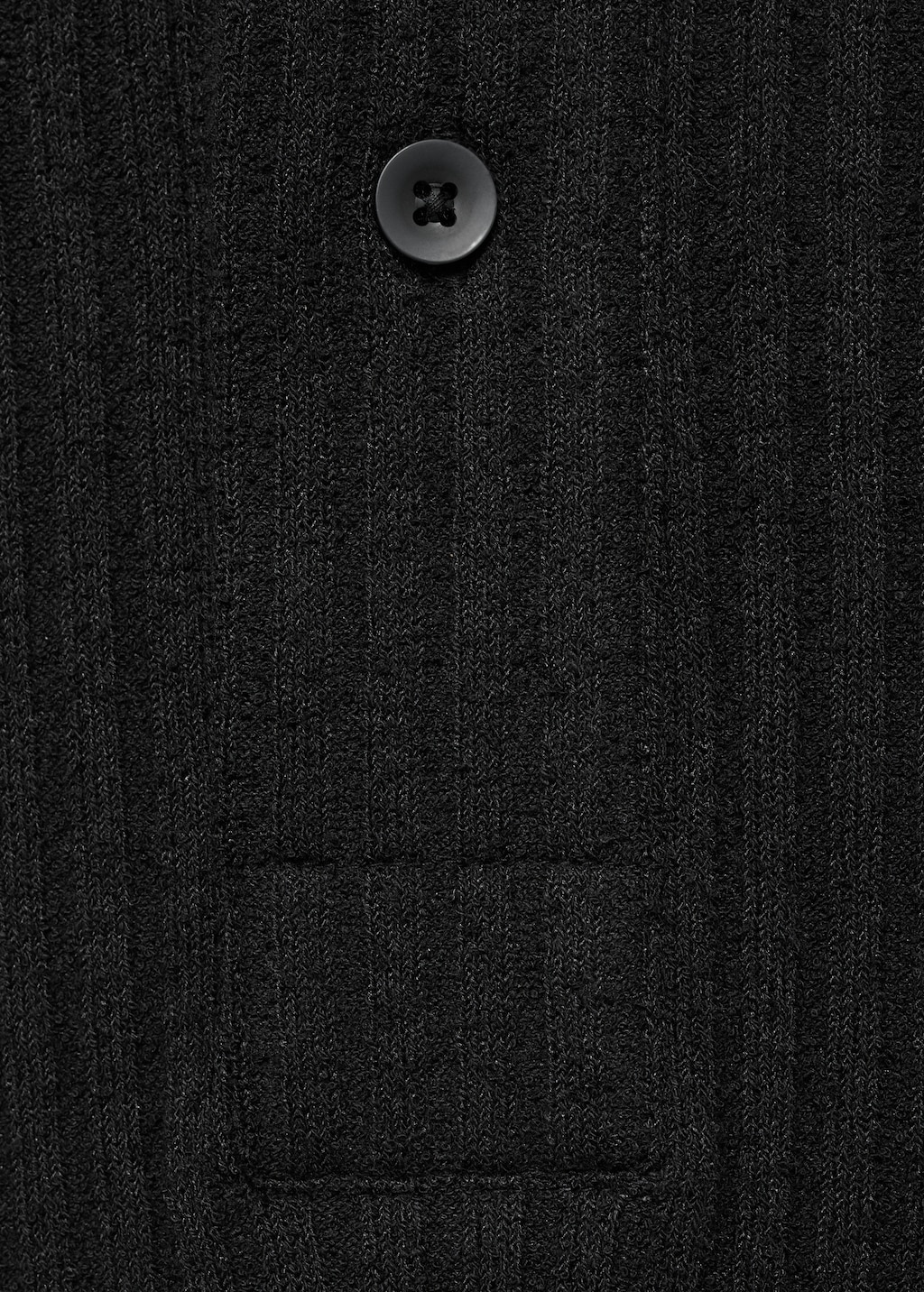 Textured knitted polo shirt