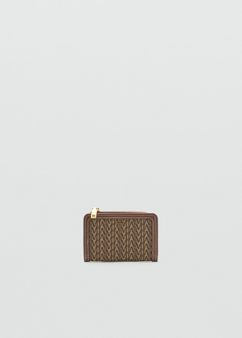 Small jacquard wallet with logo
