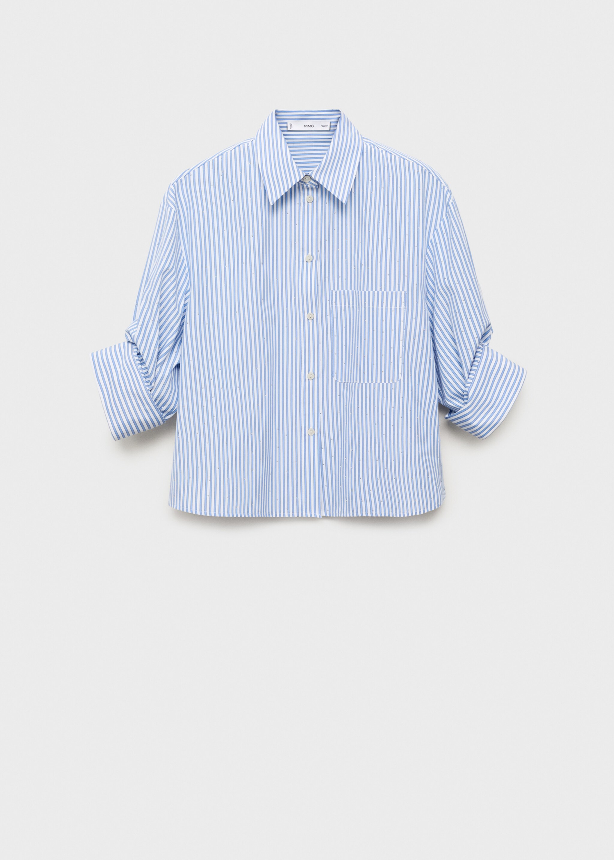 Chemise crop strass - Article sans modèle