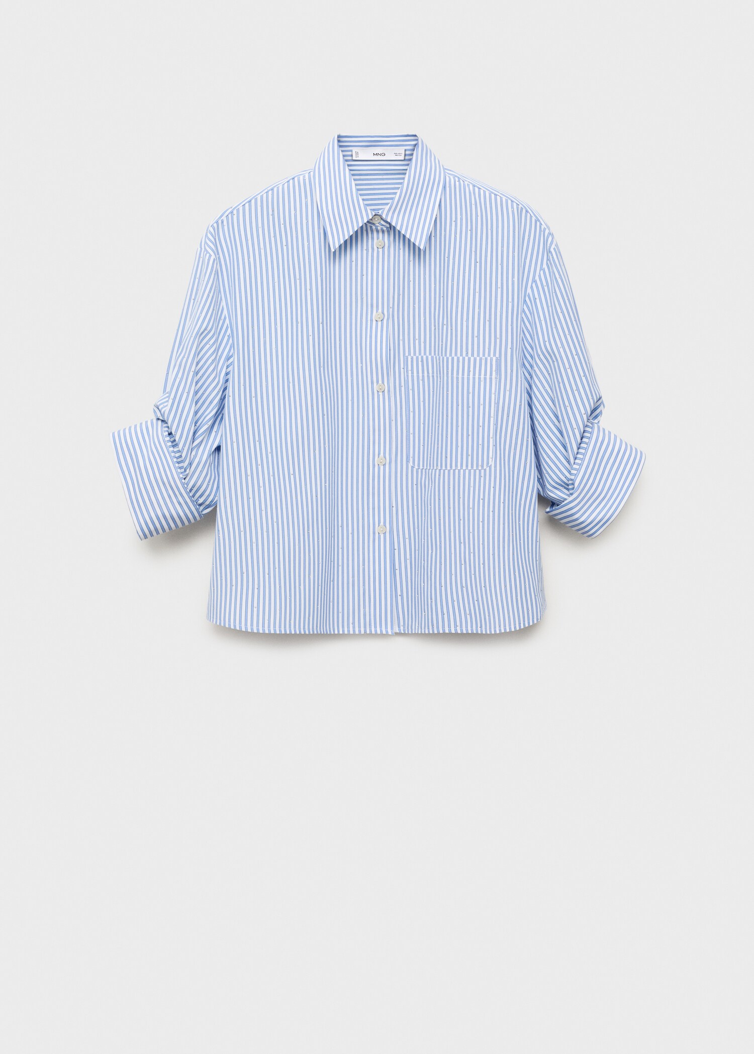 Chemise crop strass - Article sans modèle