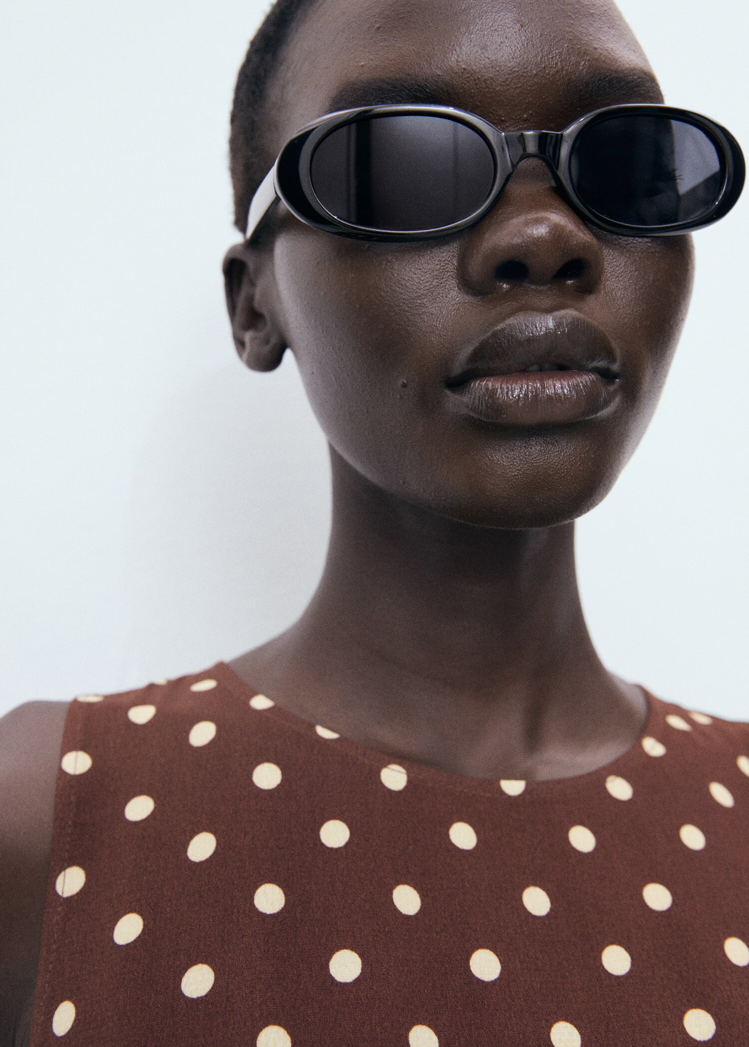 Polka dot midi dress - Details of the article 1
