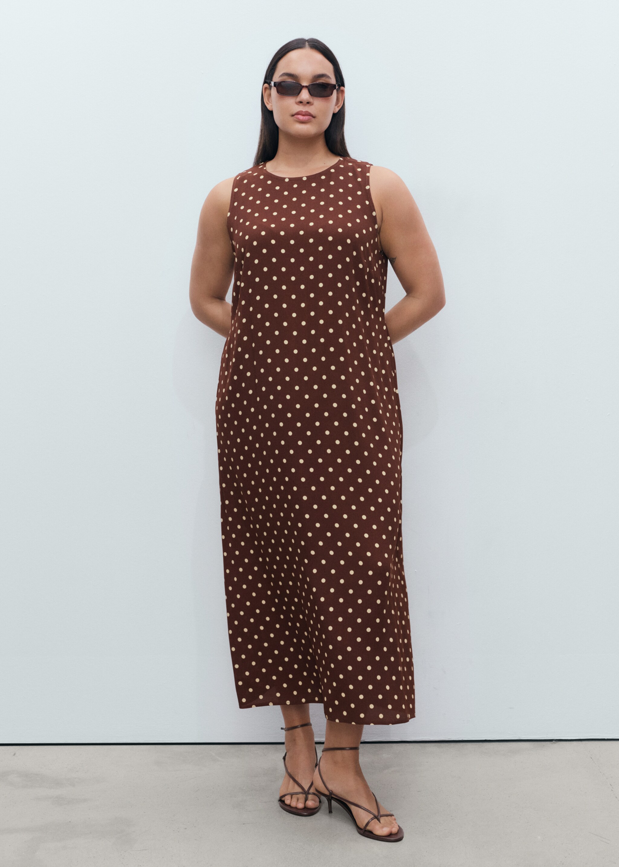 Polka dot midi dress - Details of the article 3