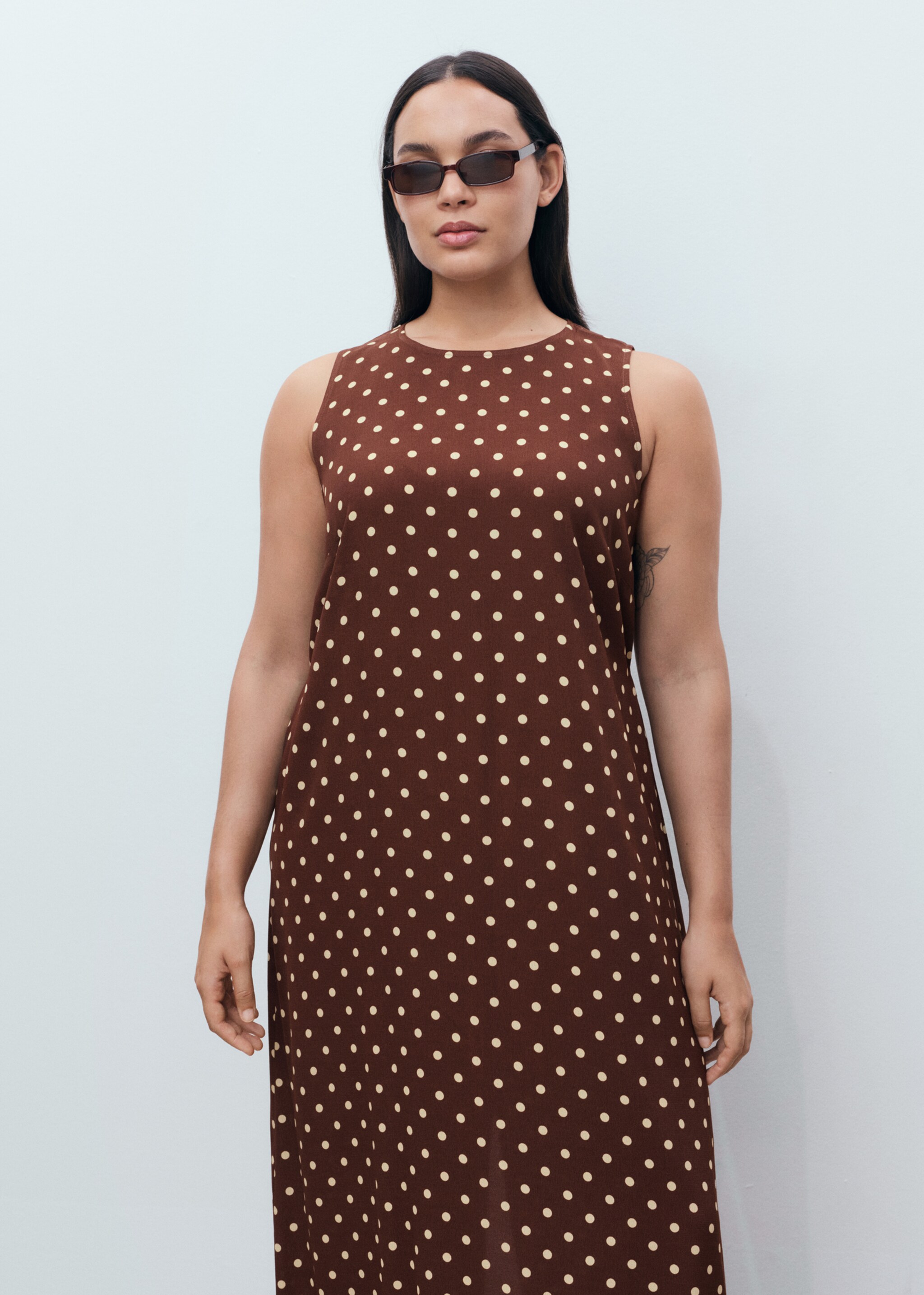 Polka dot midi dress - Details of the article 5