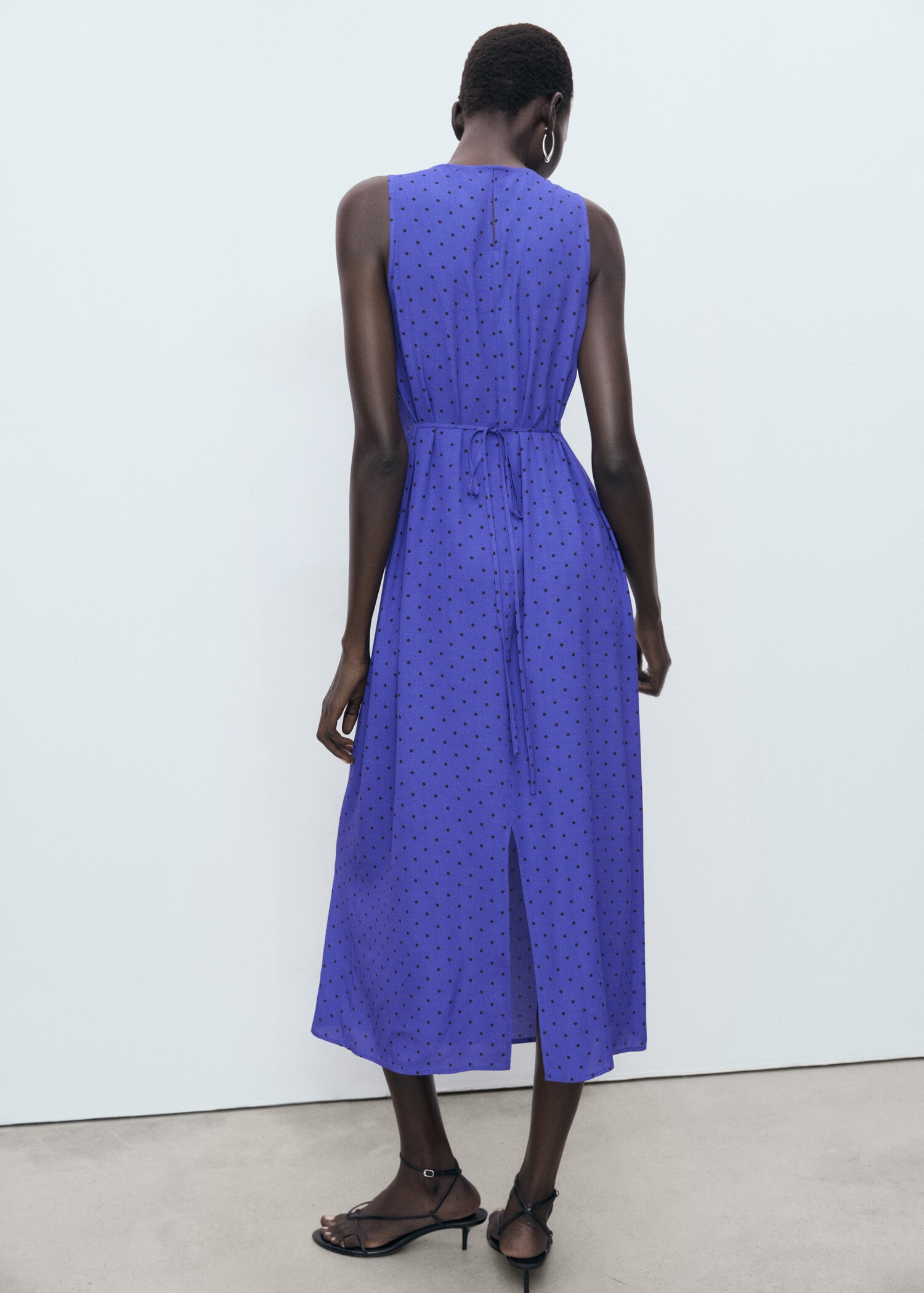 Polka dot midi dress - Reverse of the article